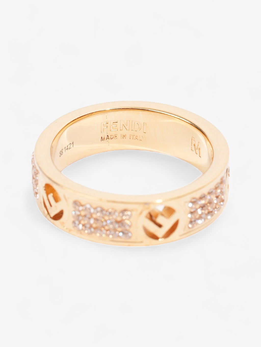 Fendi FF Ring Gold Base Metal Medium (54mm)
