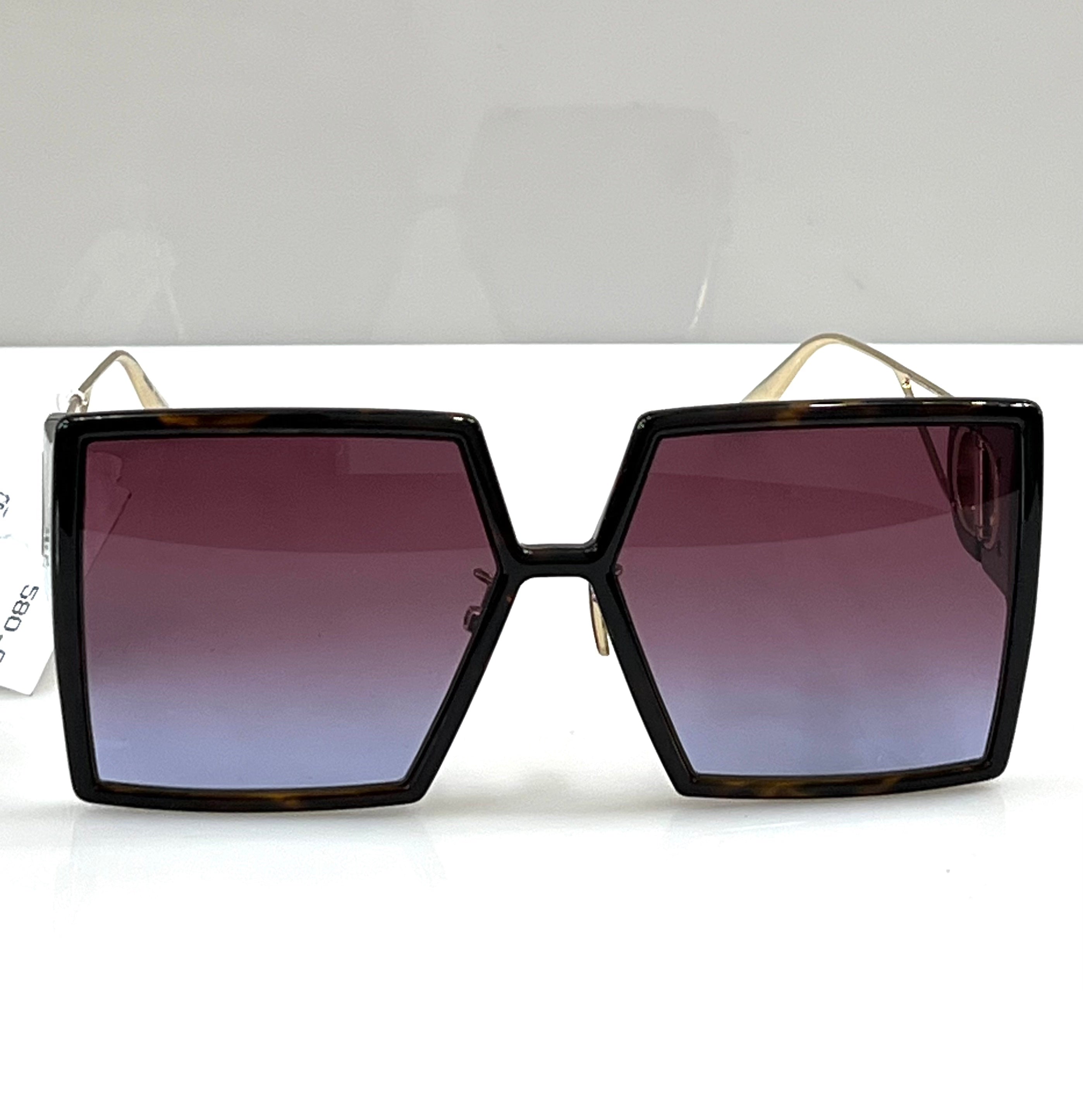 DIOR 30 MONTAIGNE SU OVERSIZED SQUARE SUNGLASSES