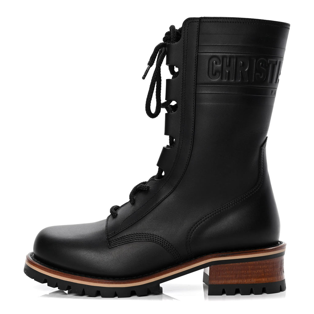 DIOR CALFSKIN LEATHER QUEST HIKING BOOTS
