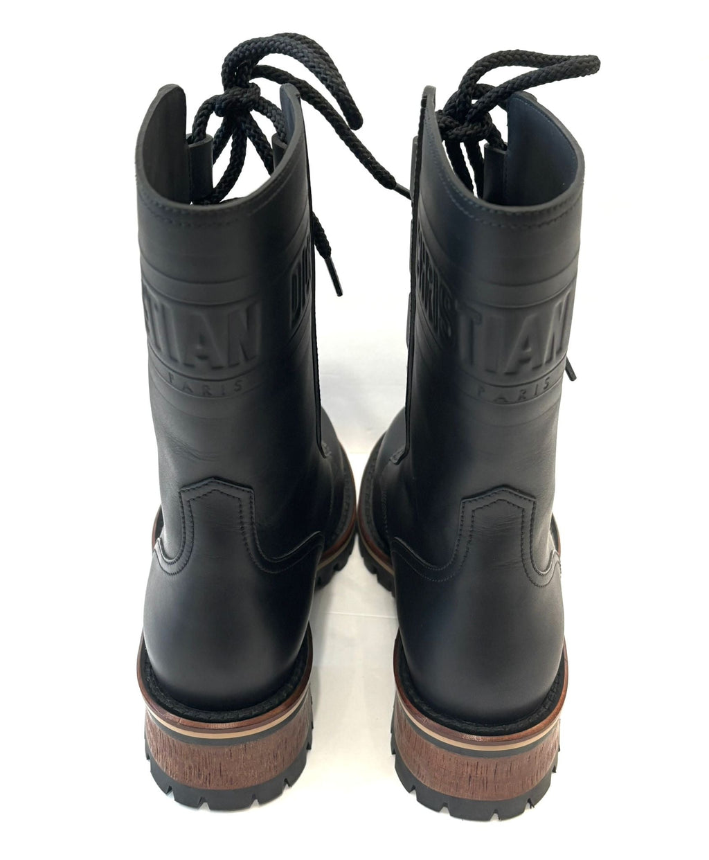 DIOR CALFSKIN LEATHER QUEST HIKING BOOTS
