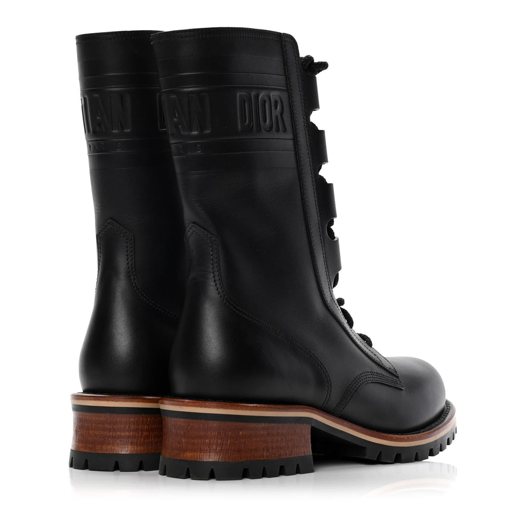 DIOR CALFSKIN LEATHER QUEST HIKING BOOTS