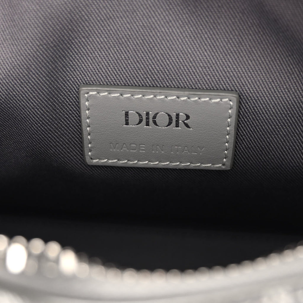 DIOR COATED CANVAS CD DIAMOND LINGOT TOLIETRY POUCH