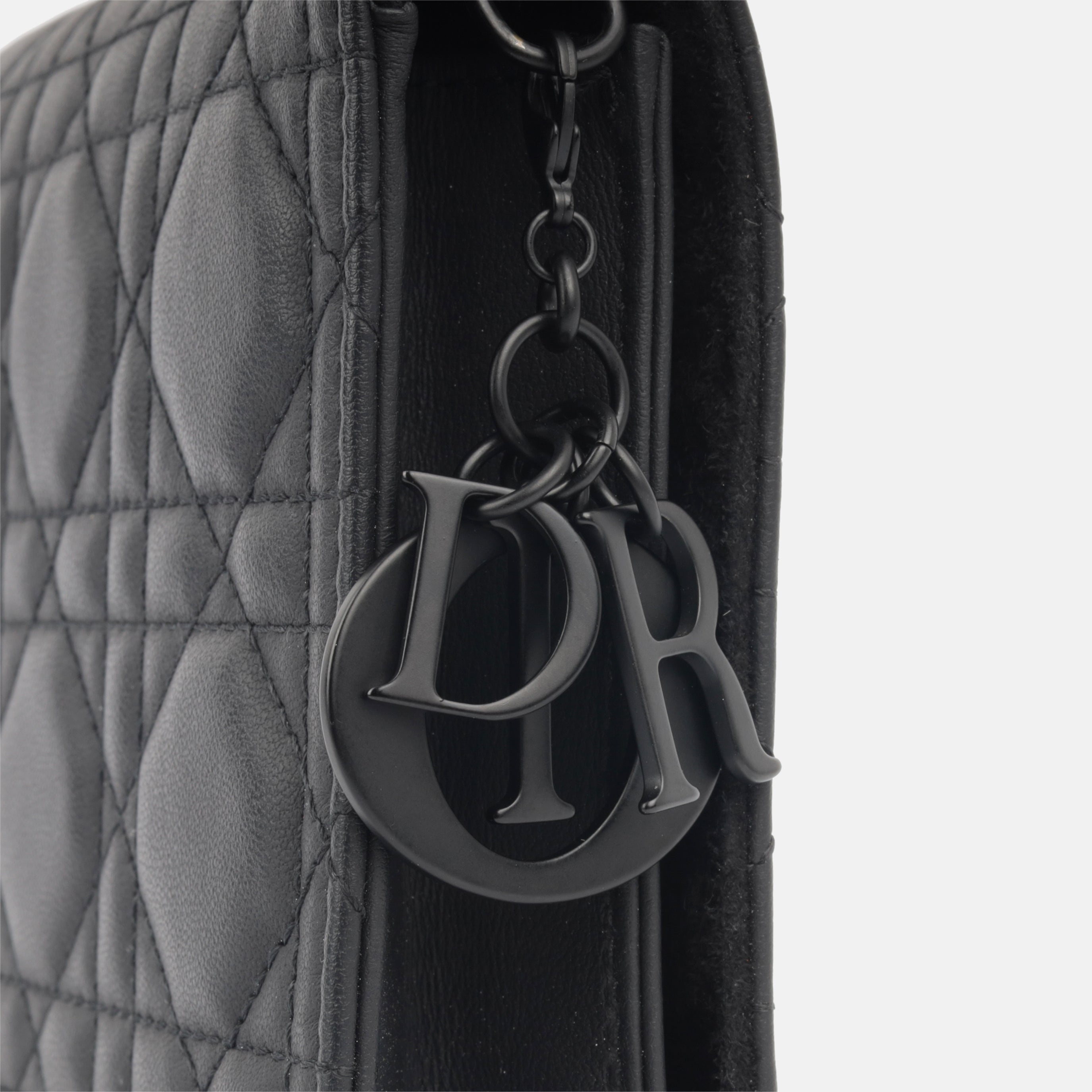 Christian Dior Lady Dior Pouch - Matte Black
