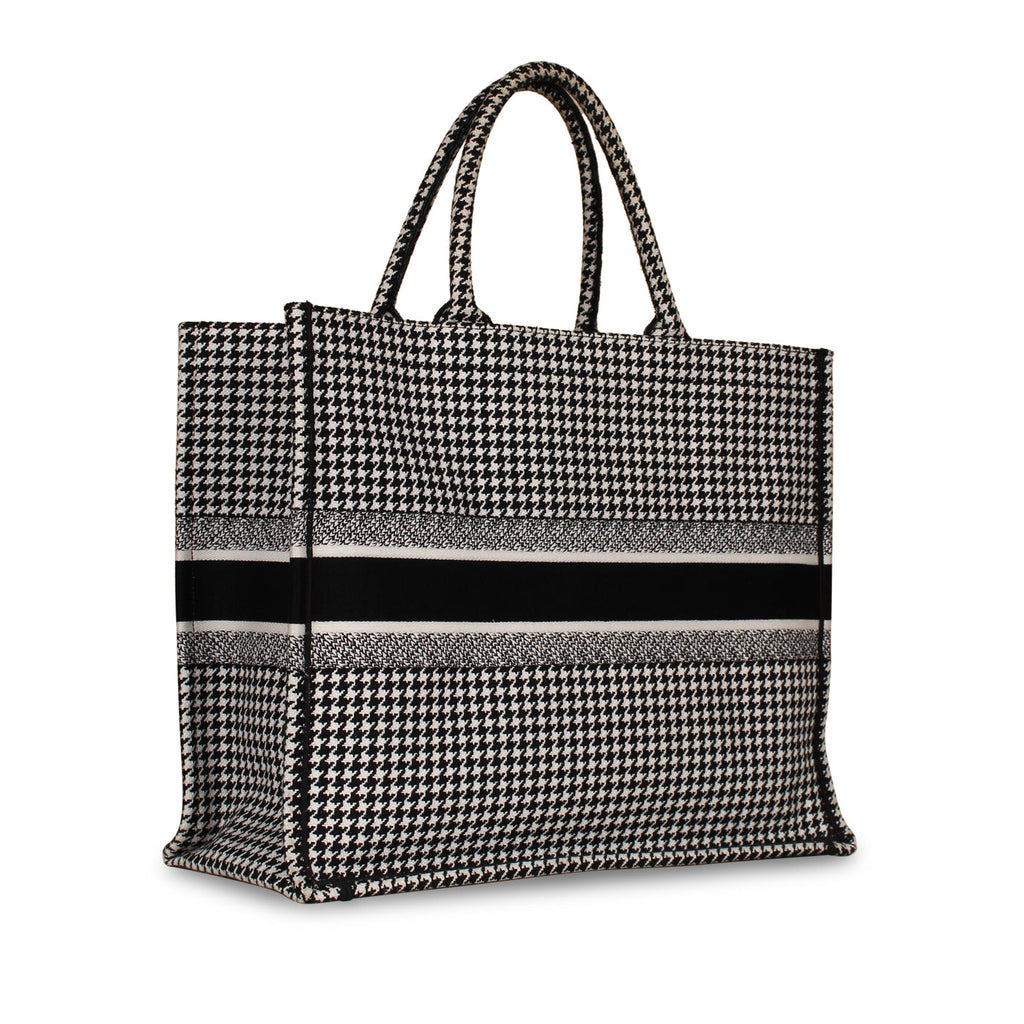 Christian Dior Large Dior Book Tote -  Houndstooth