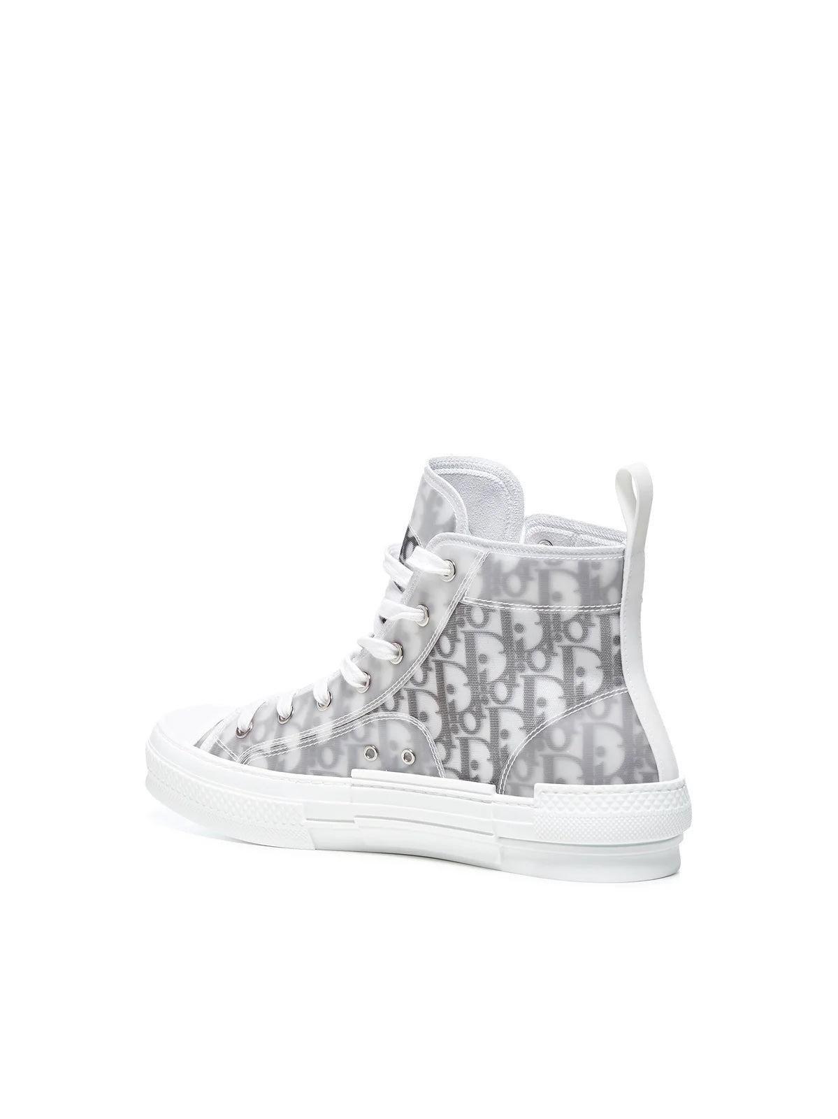DIOR MEN'S B23 OBLIQUE CANVAS HIGH TOP SNEAKERS