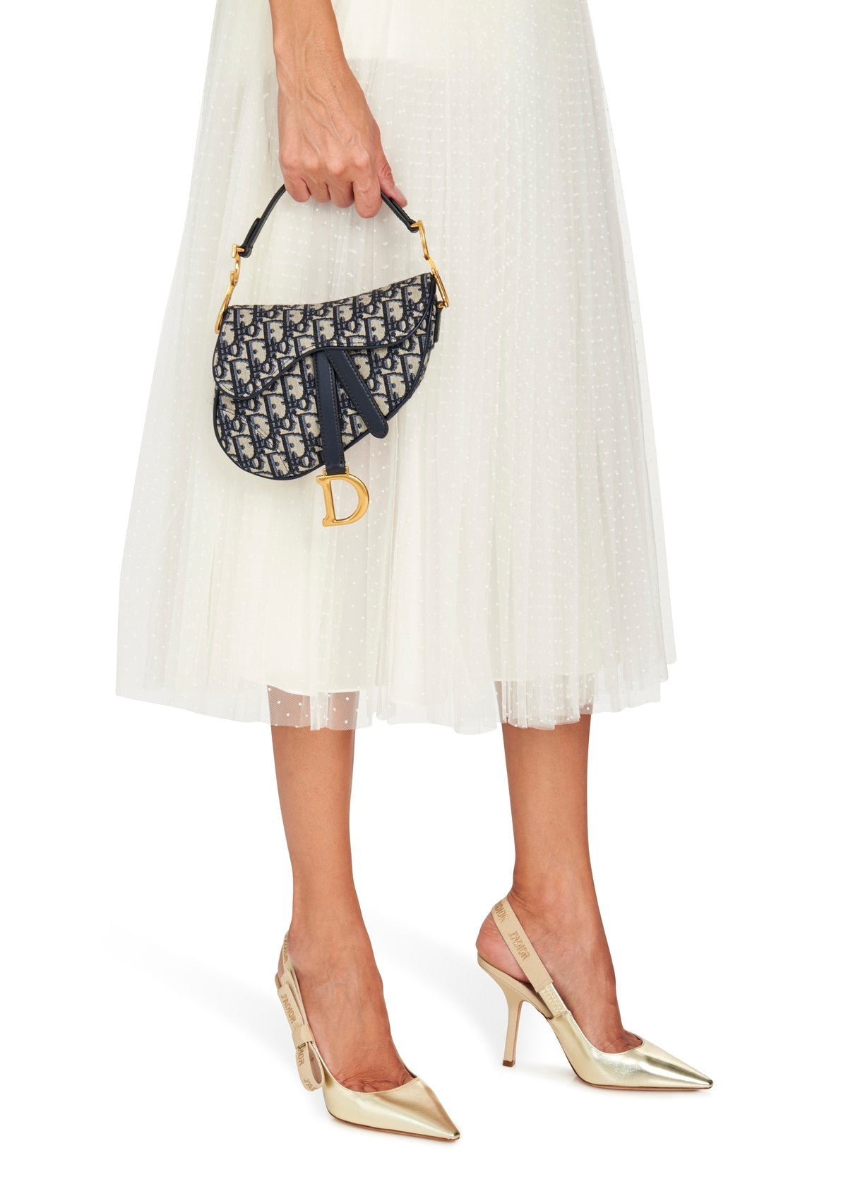 DIOR OBLIQUE JACQUARD MINI SADDLE BAG
