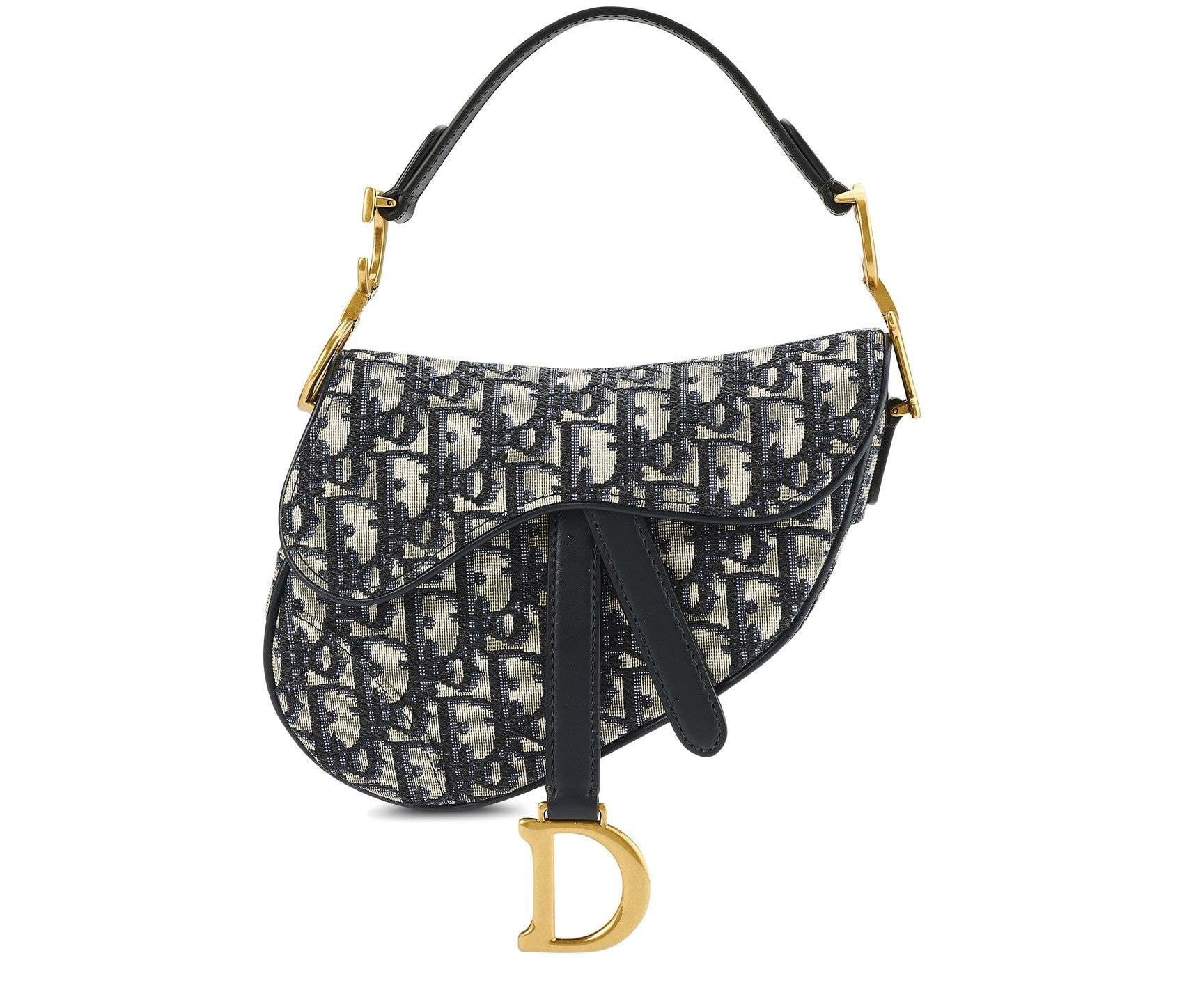 DIOR OBLIQUE JACQUARD MINI SADDLE BAG