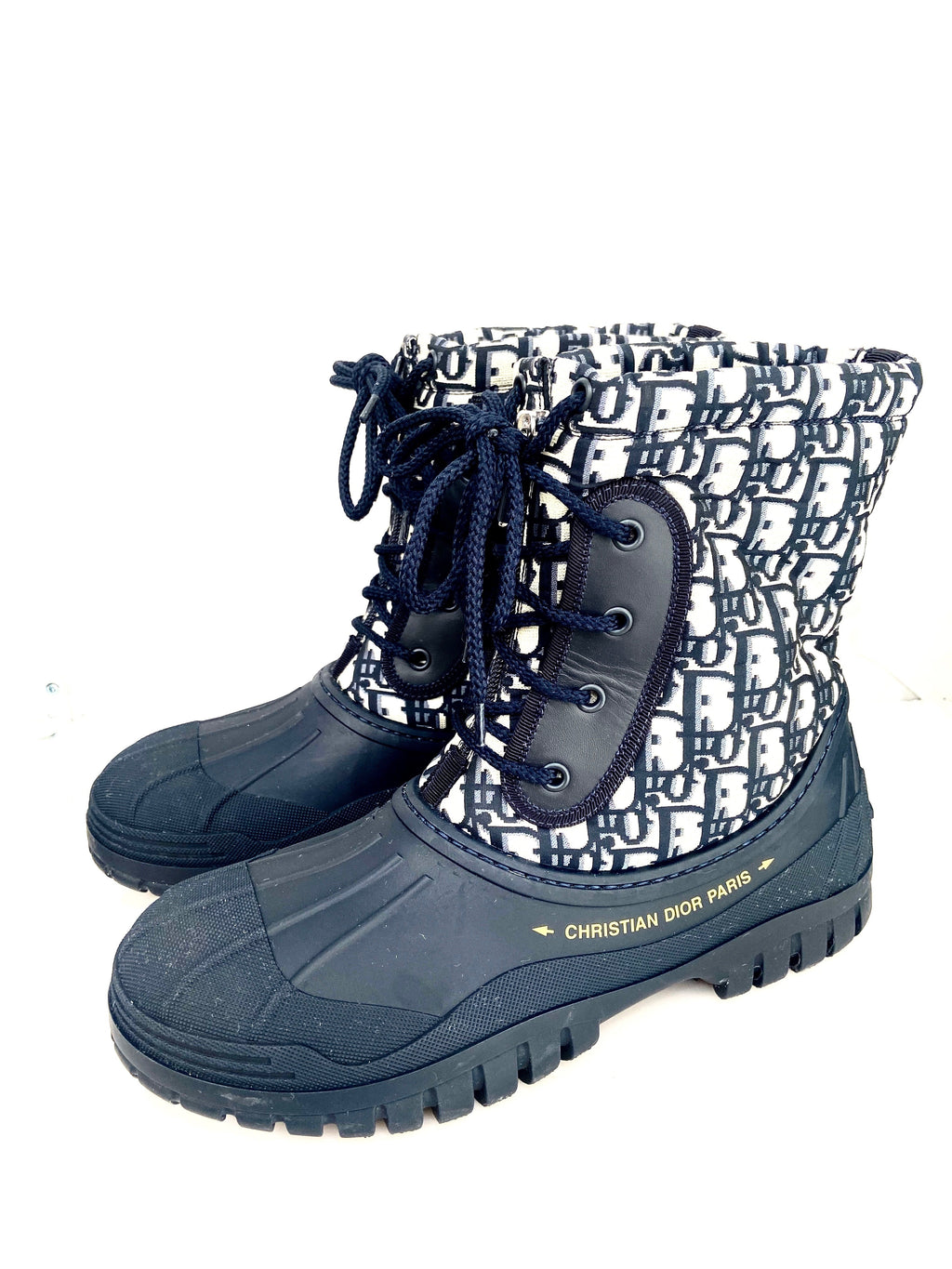 CHRISTIAN DIOR OBLIQUE NYLON D-VENTURE BOOTS