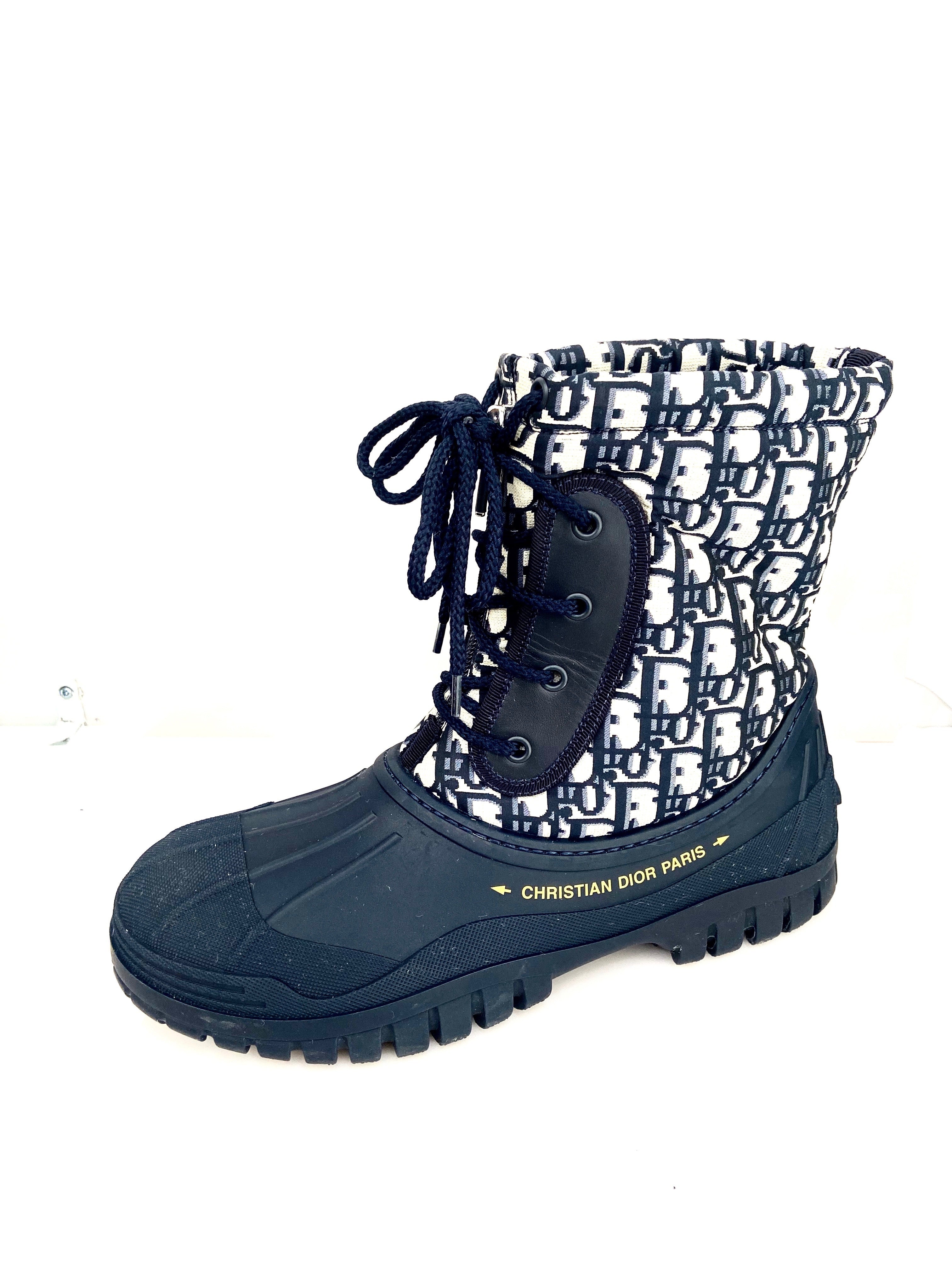 CHRISTIAN DIOR OBLIQUE NYLON D-VENTURE BOOTS