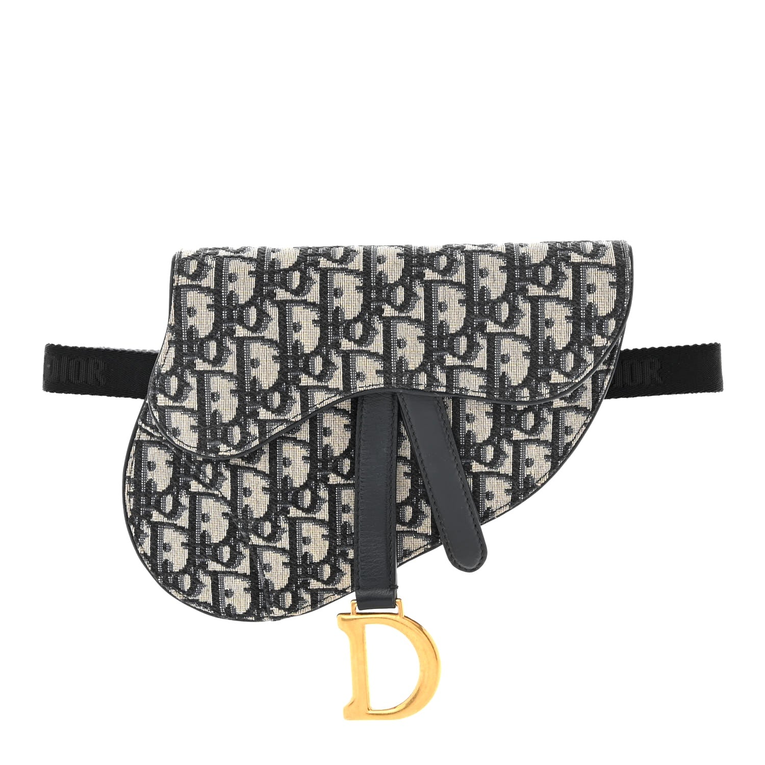 CHRISTIAN DIOR OBLIQUE SADDLE BELT BAG