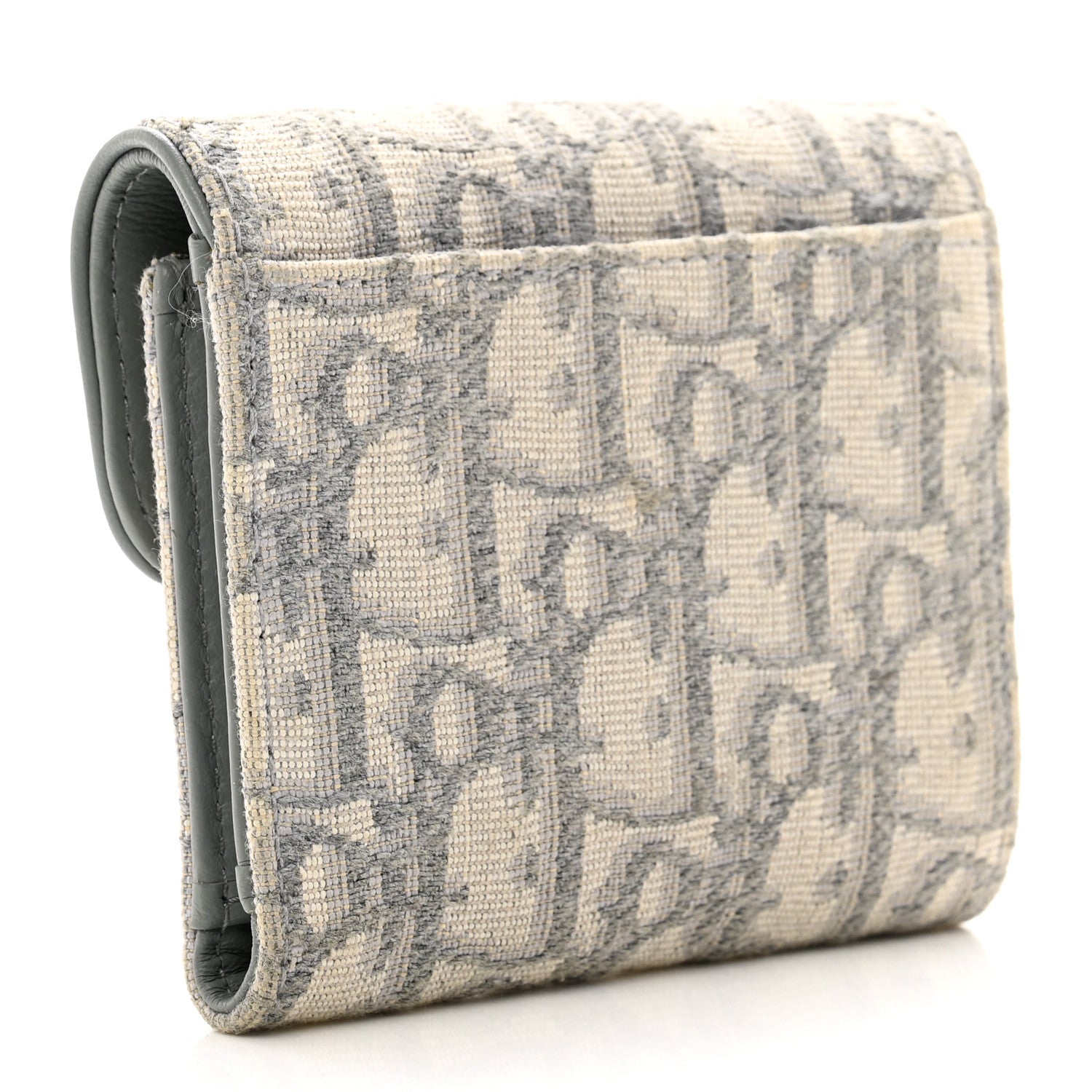 DIOR OBLIQUE SADDLE LOTUS TRI-FOLD WALLET
