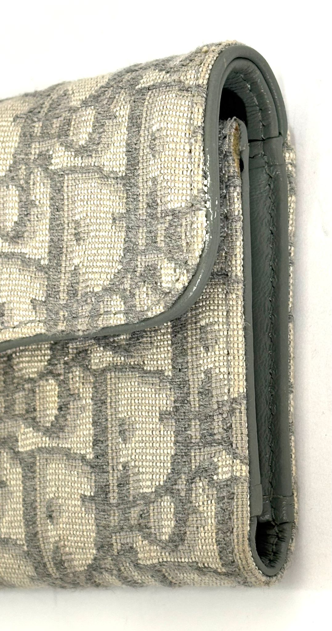DIOR OBLIQUE SADDLE LOTUS TRI-FOLD WALLET
