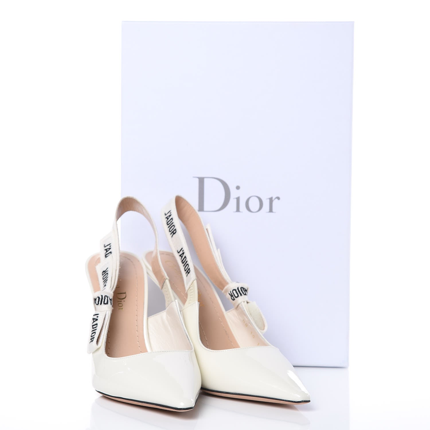 DIOR J'ADIOR PATENT SLINGBACK 100 PUMPS