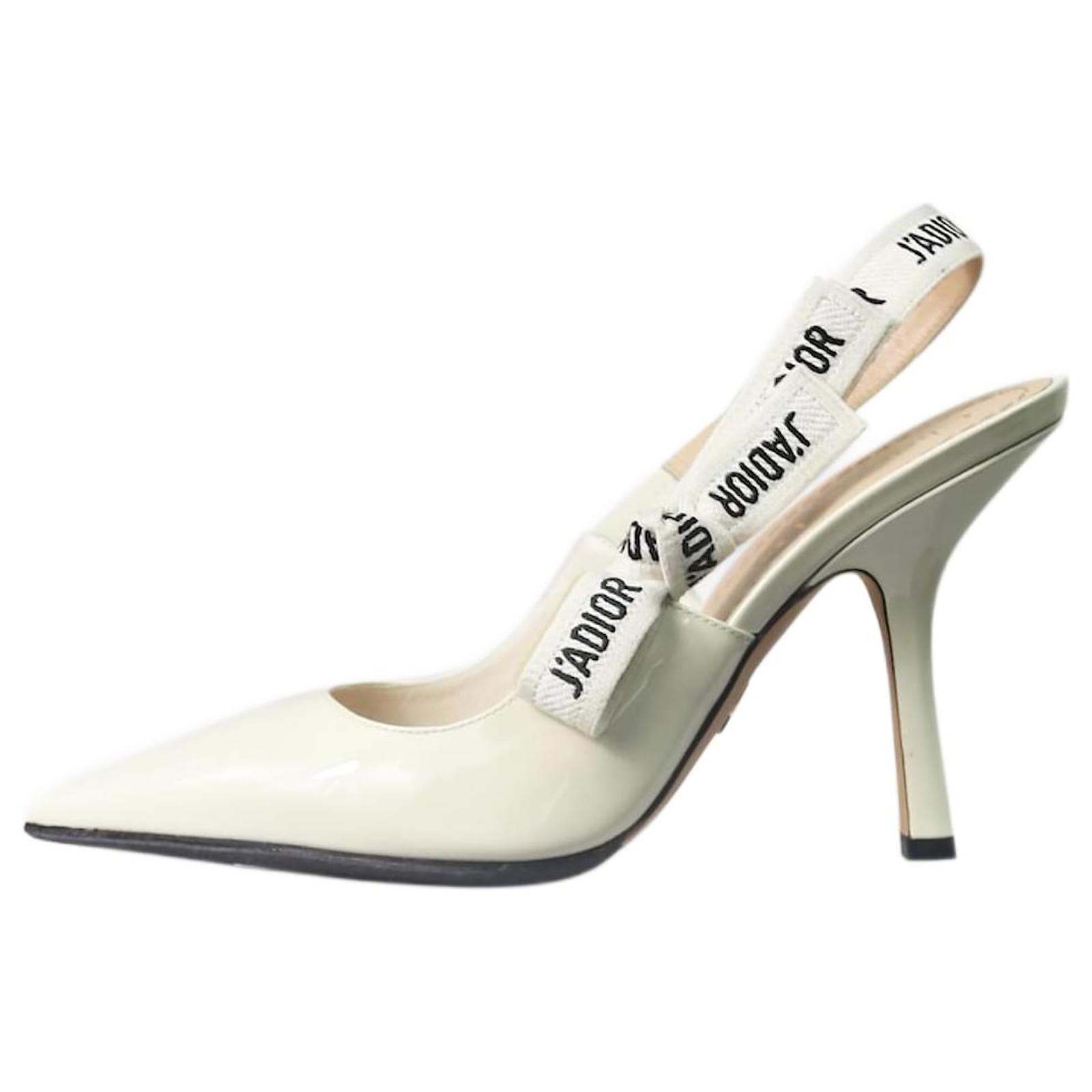 DIOR J'ADIOR PATENT SLINGBACK 100 PUMPS