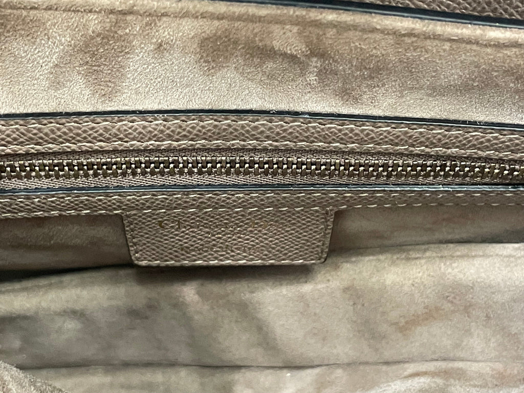 DIOR GRAINED CALFSKIN LEATHER SADDLE BAG