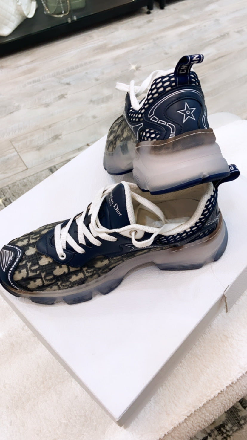 DIOR TECHNICAL FABRIC MESH OBLIQUE DIOR VIBE SNEAKERS