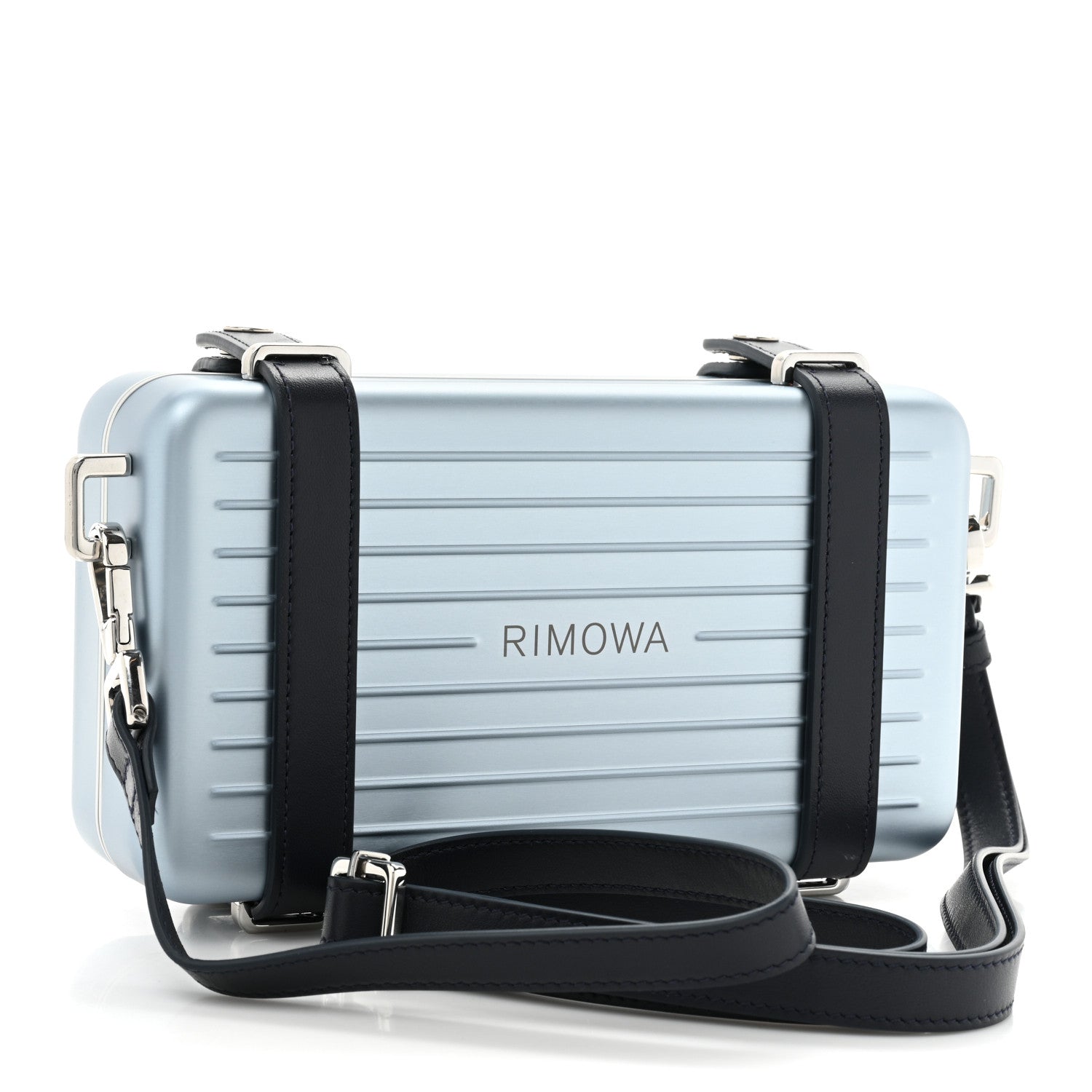 DIOR X RIMOWA ALUMINUM PERSONAL CLUTCH ON STRAP