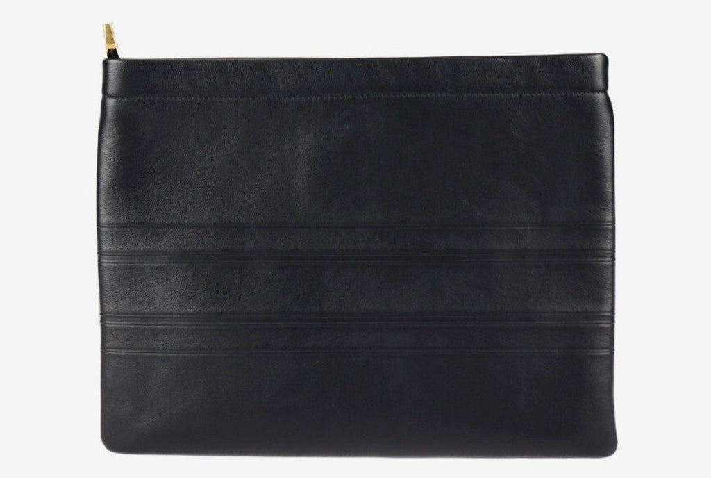 DIOR CLUTCH BLACK LEATHER BAG