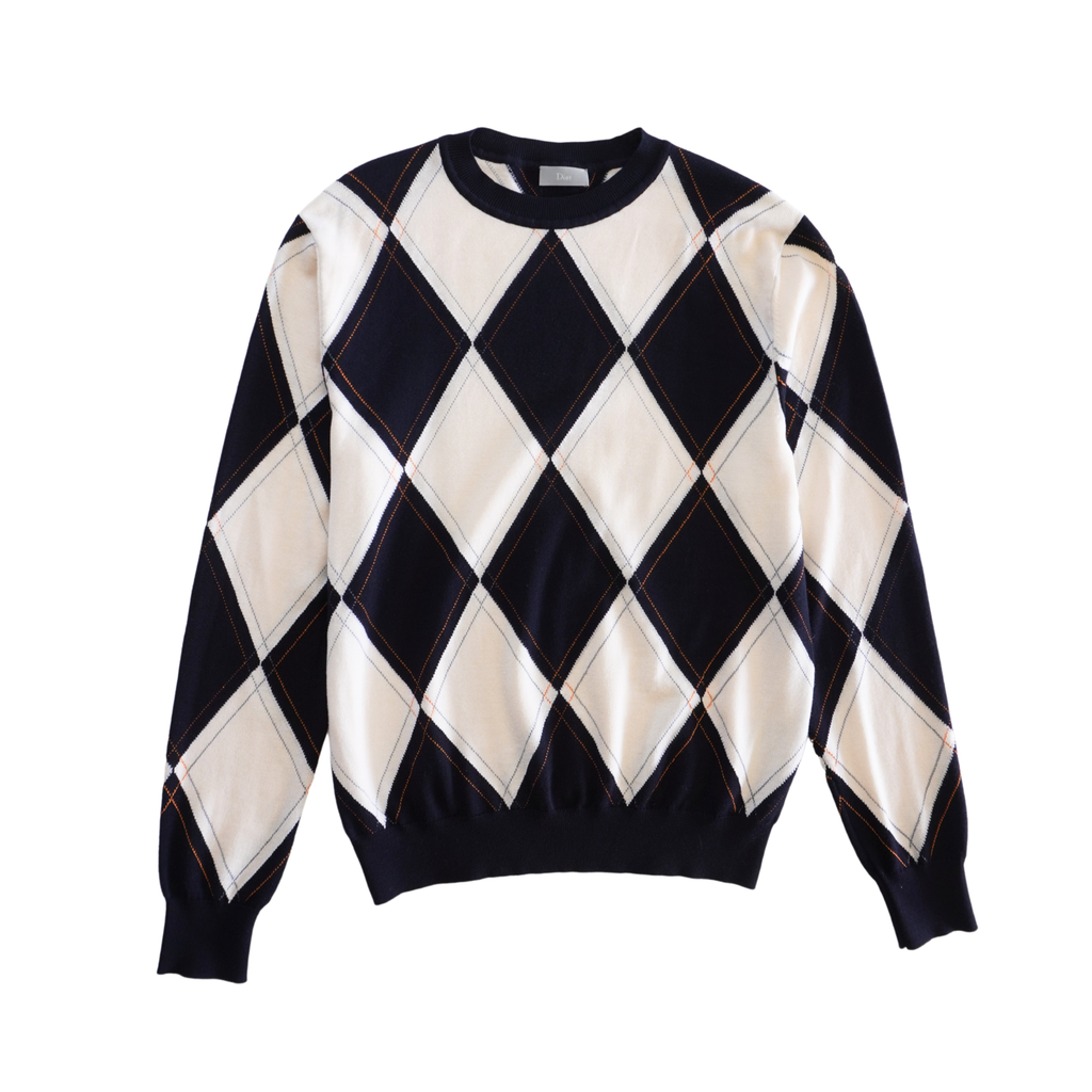 Christian Dior Argyle Pullover Sweater - Men's M
