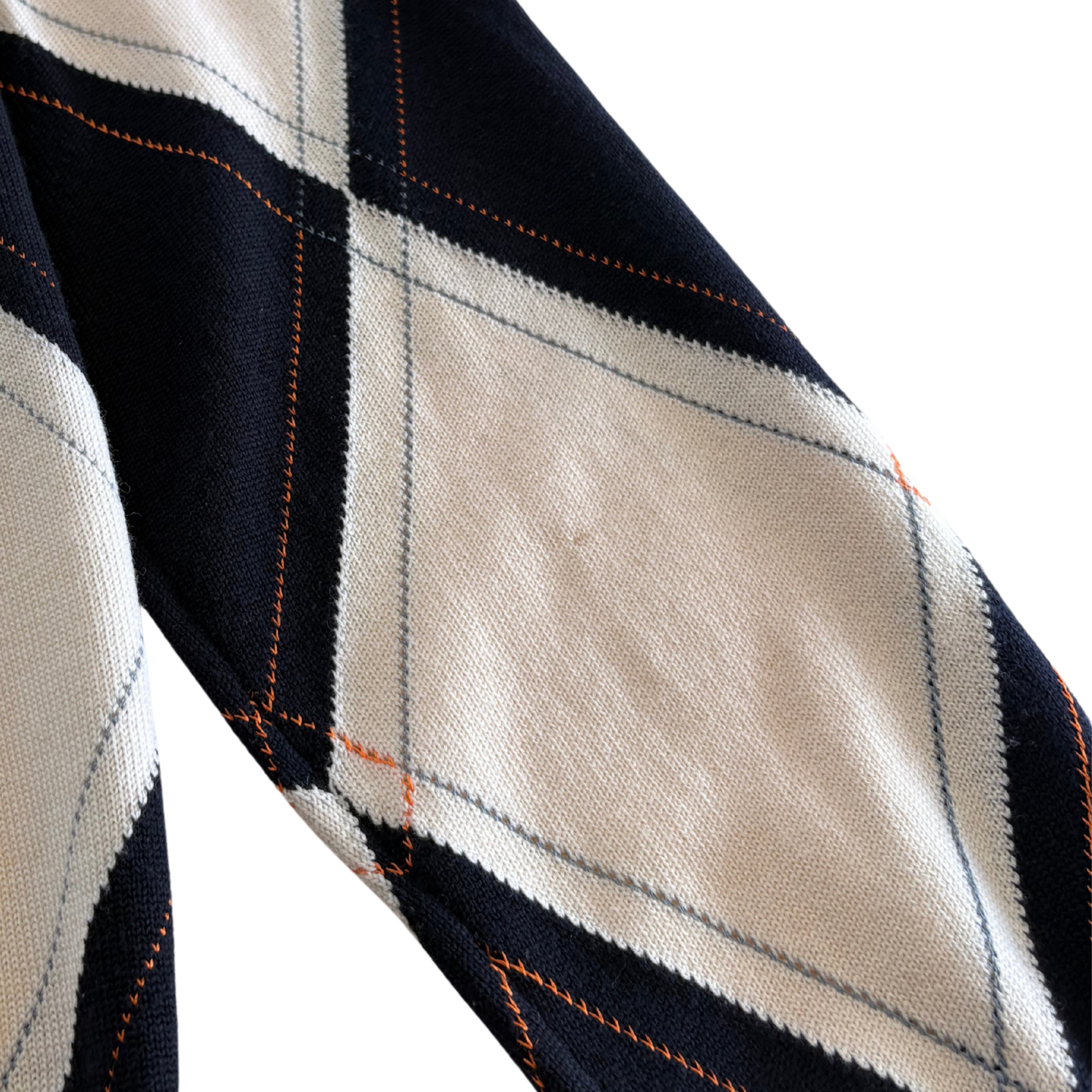 Christian Dior Argyle Pullover Sweater - Men's M