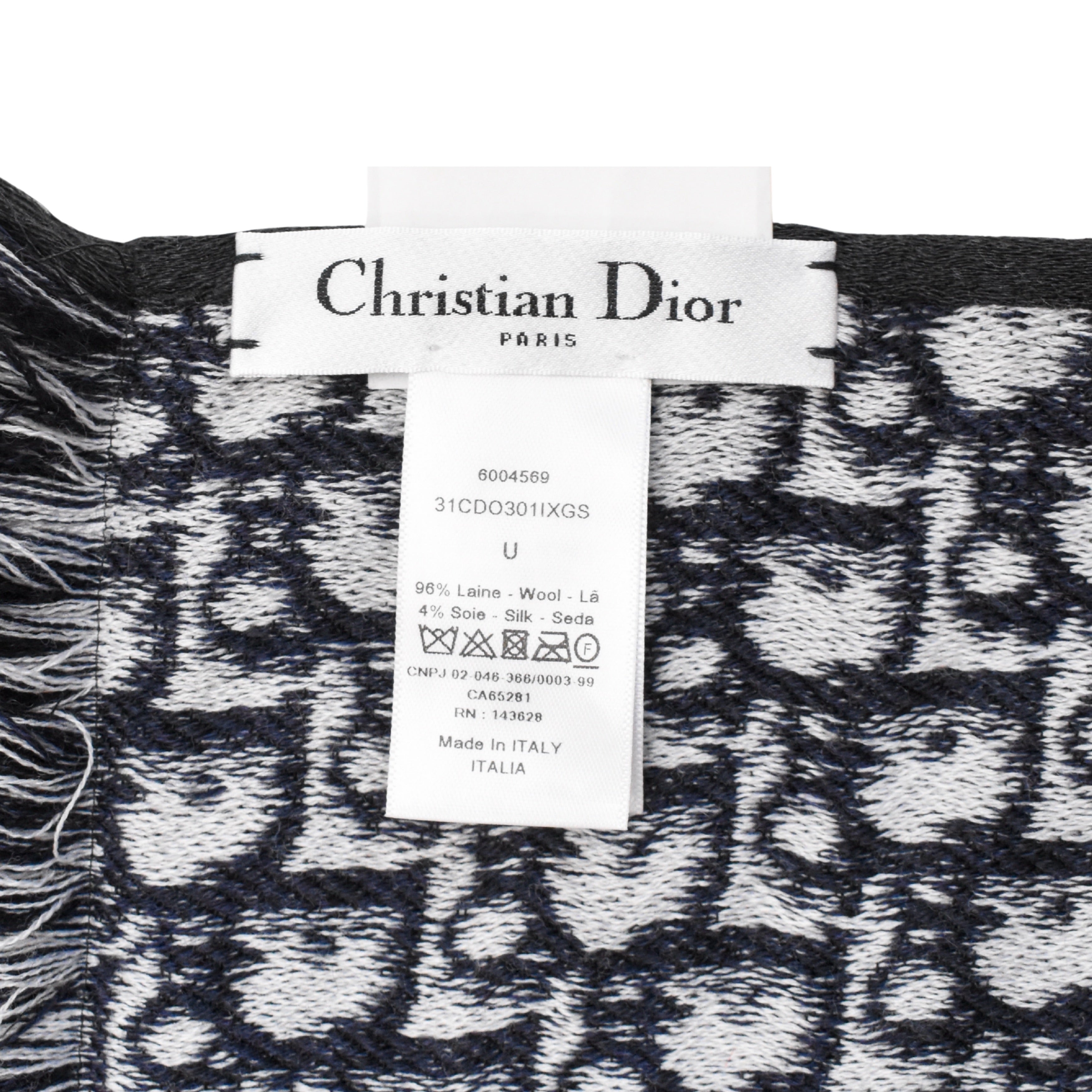 Christian Dior 'D-White' Beanie