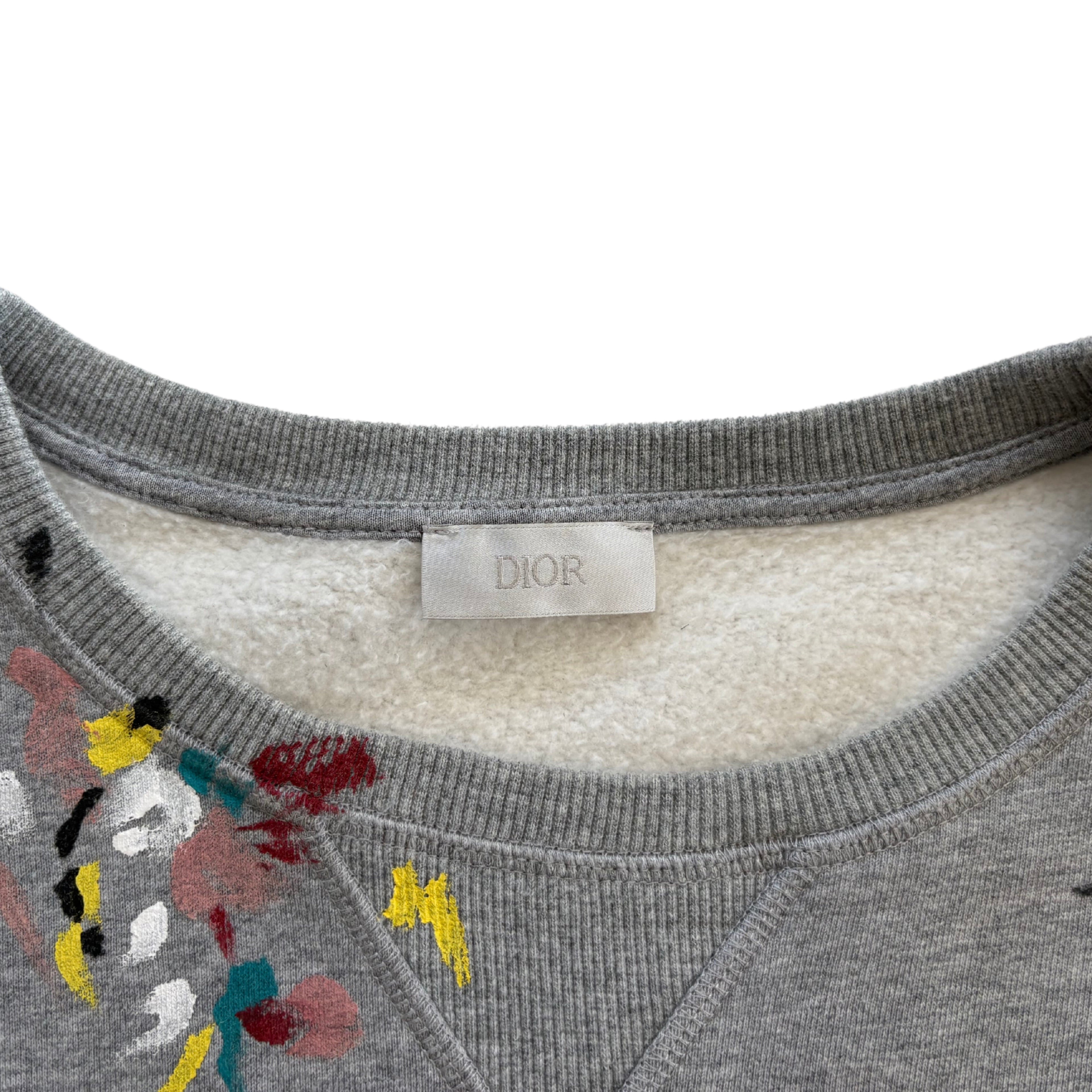 Christian Dior Paint Splatter Sweater - Men's L