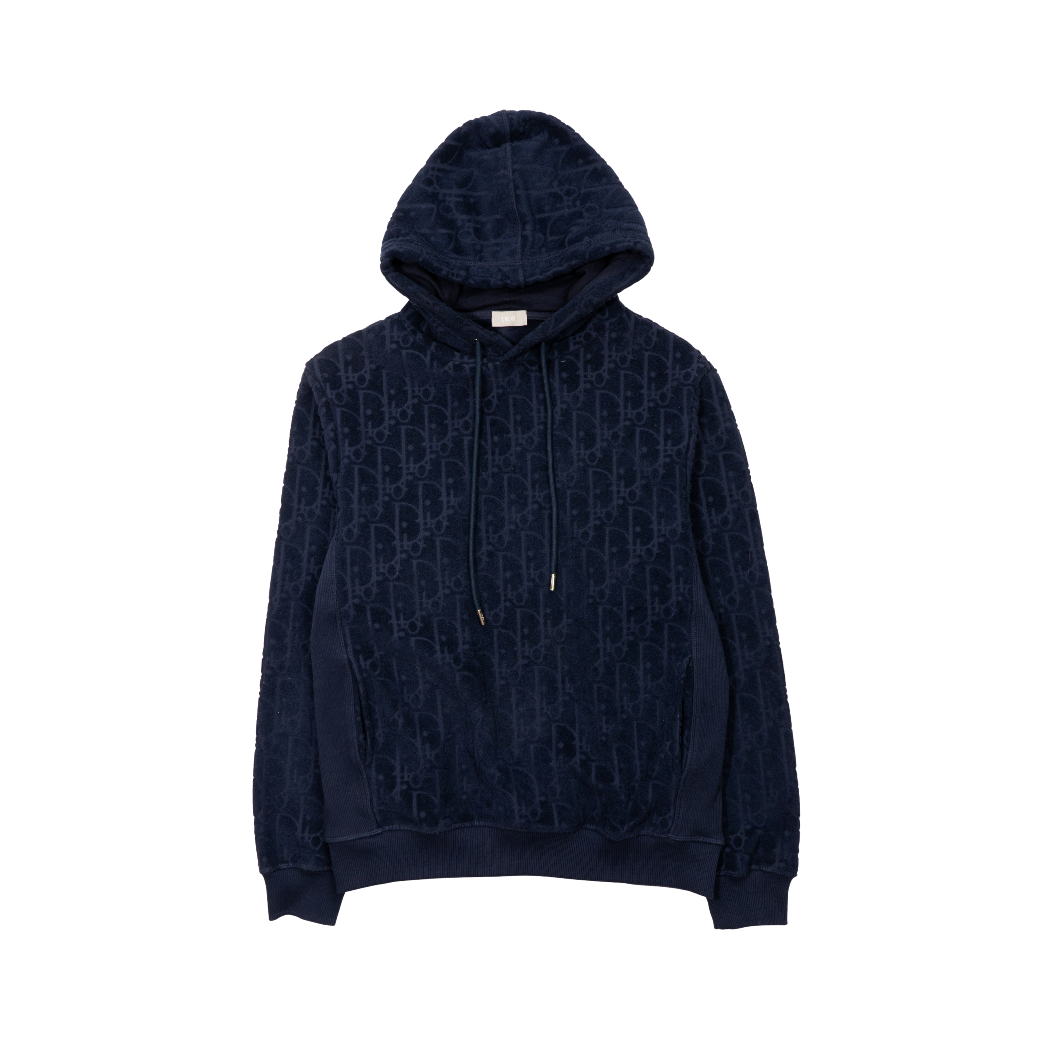 Christian Dior 'Oblique Monogram' Terry Cloth Hoodie - Men's S