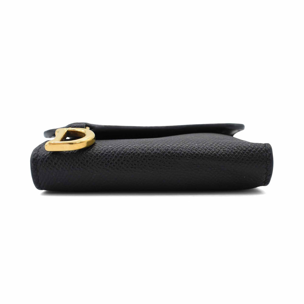 Christian Dior 'Saddle Lotus' Compact Wallet