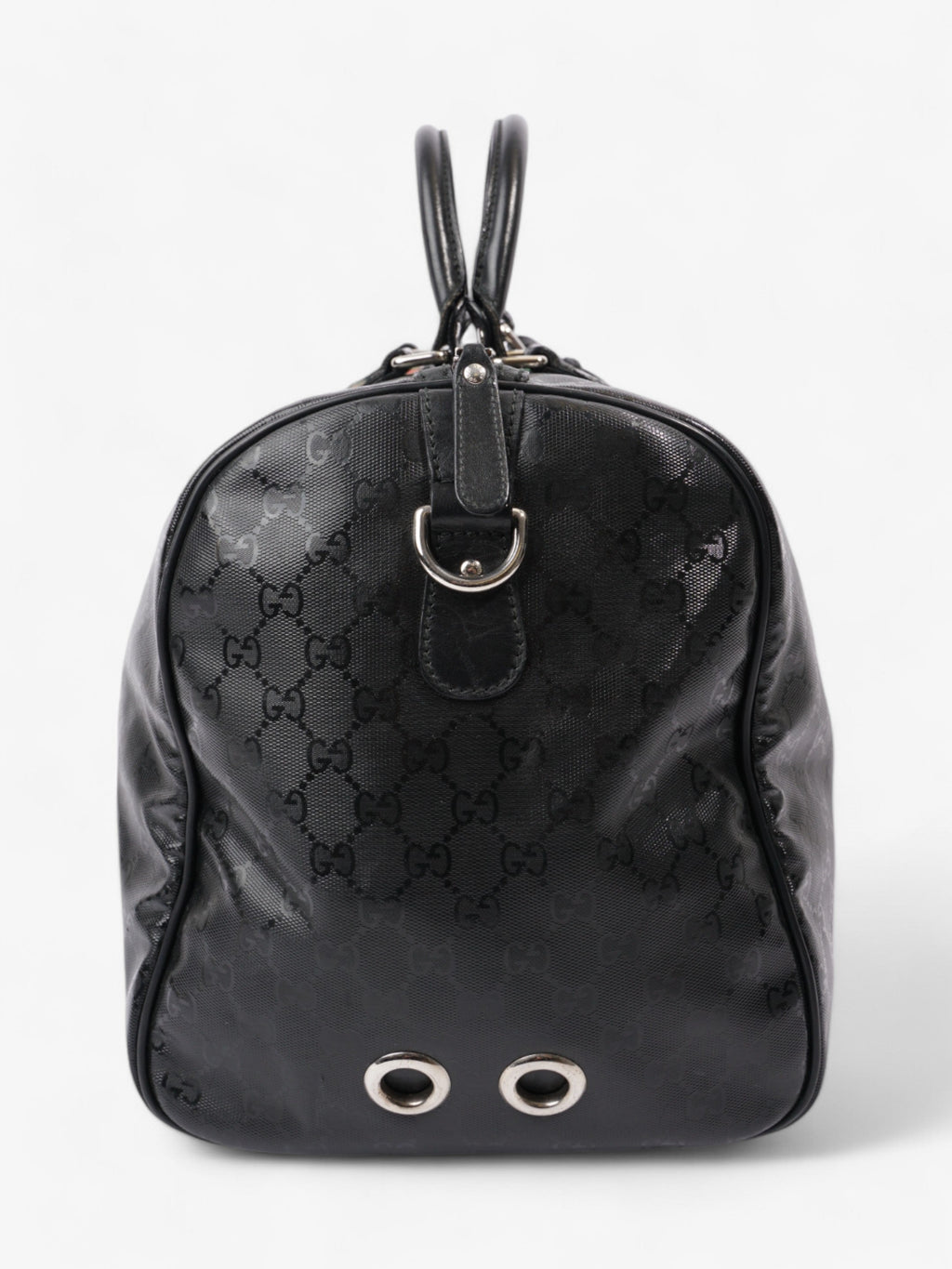 Gucci Fiat 500 Duffle Web Bag Black / Green / Red Canvas