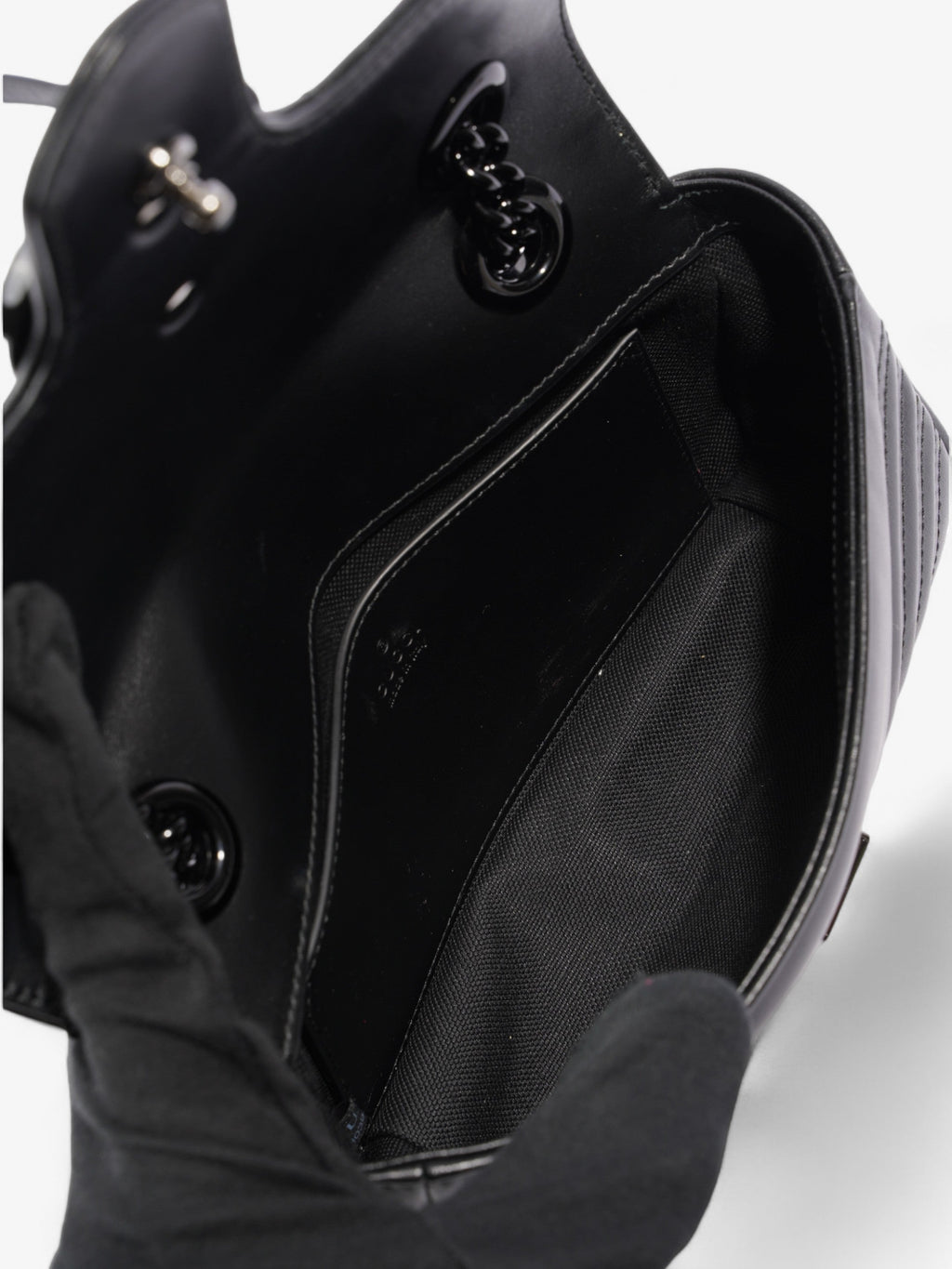 Gucci GG Marmont Black Matelasse Leather Mini