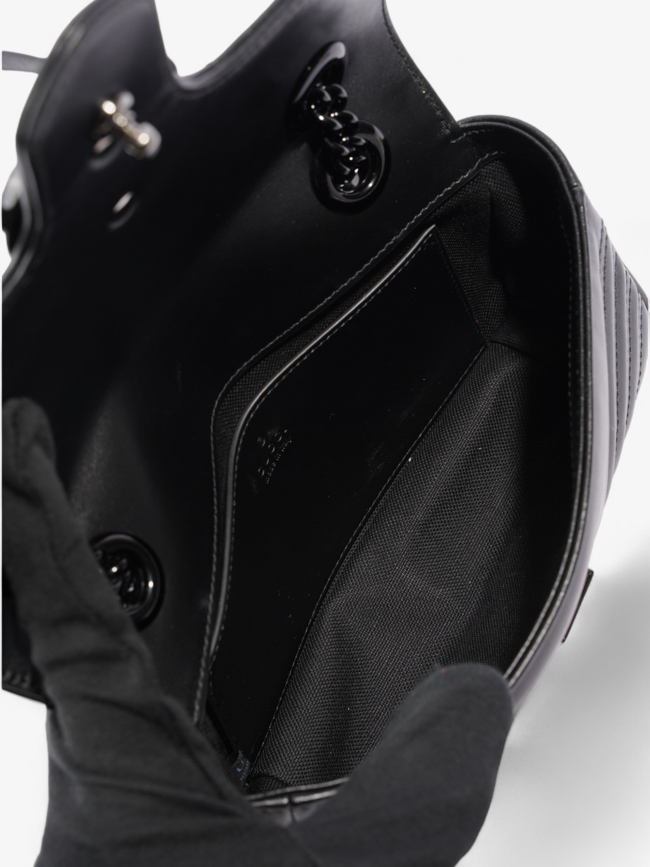 Gucci GG Marmont Black Matelasse Leather Mini