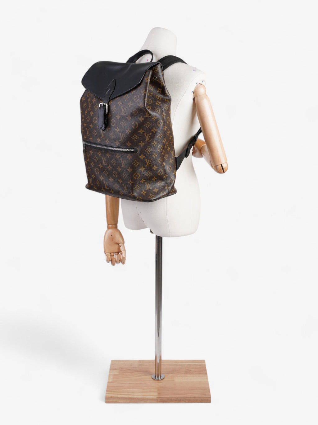 Louis Vuitton Macassar Backpack Black / Monogram Coated Canvas