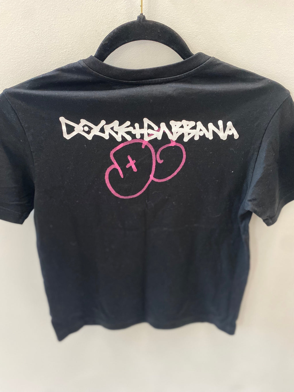 DOLCE & GABBANA KIDS LOGO PRINT COTTON T-SHIRT