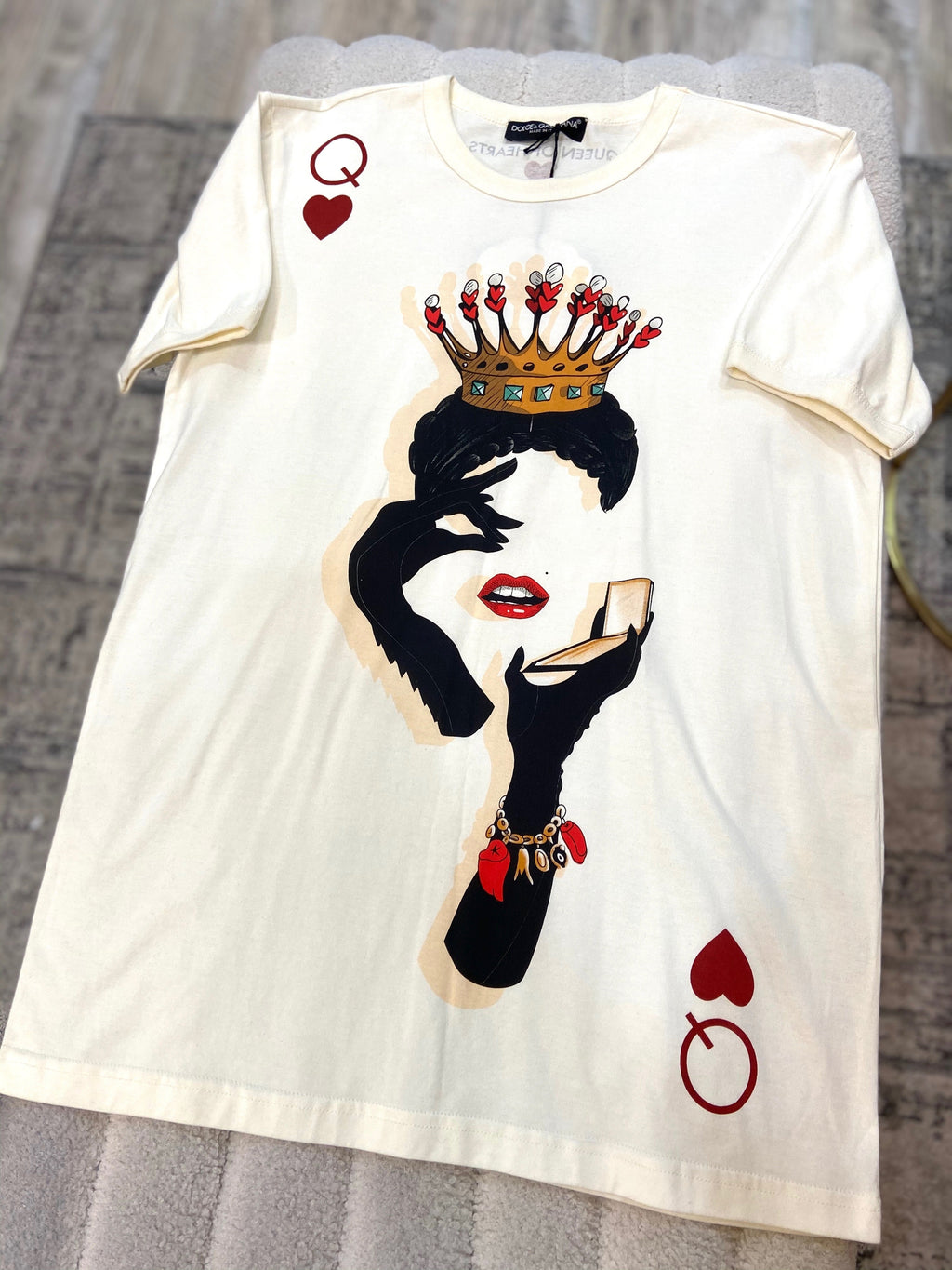 DOLCE & GABBANA QUEEN OF HEARTS T-SHIRT