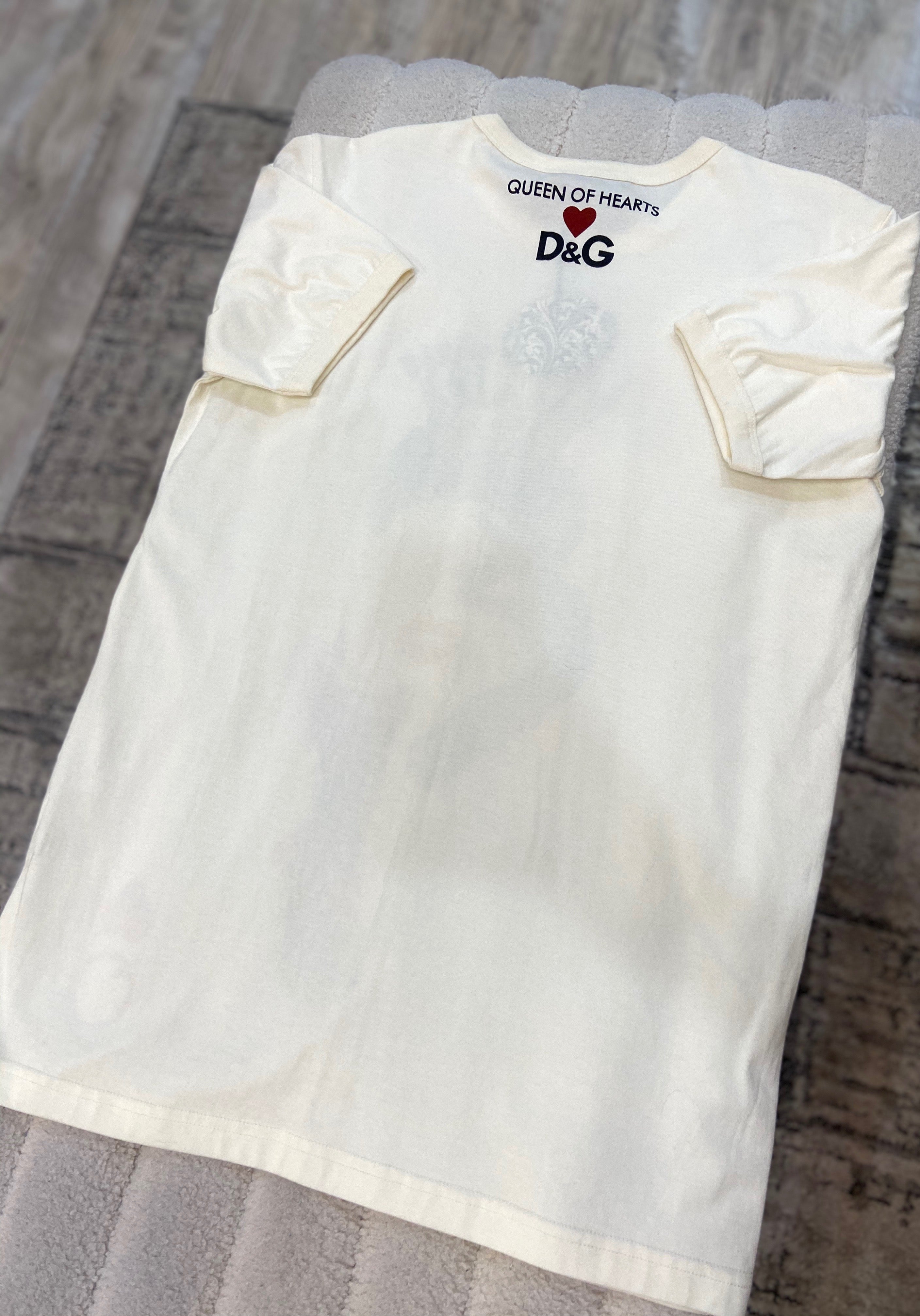 DOLCE & GABBANA QUEEN OF HEARTS T-SHIRT