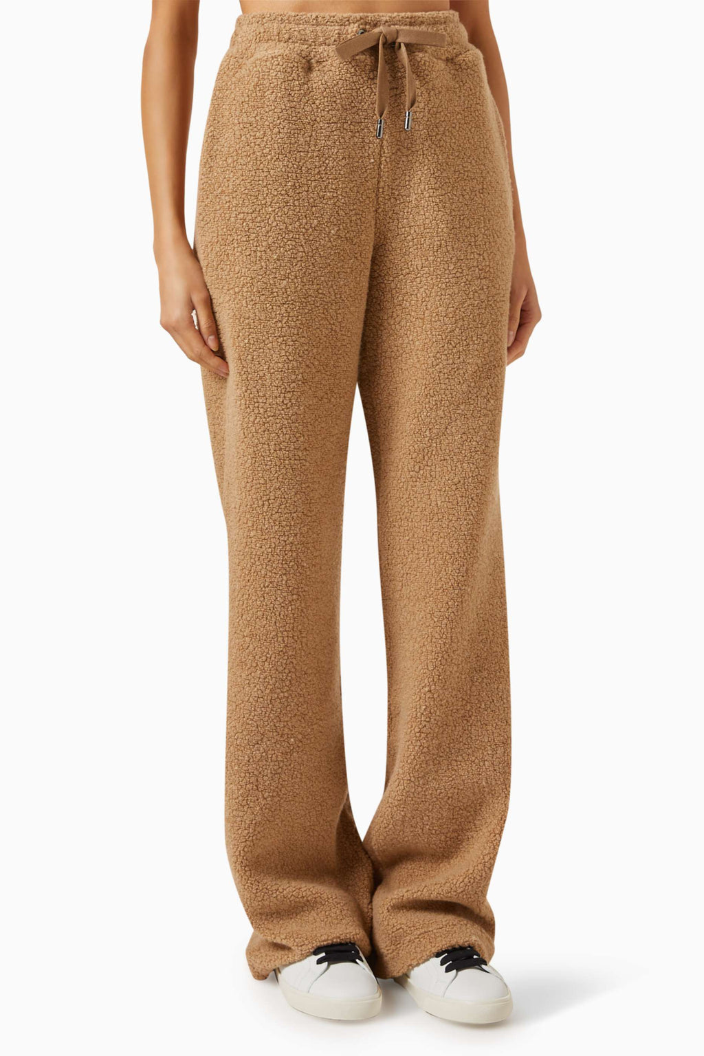DOLCE & GABBANA LOGO PLAQUE TEDDY PANTS
