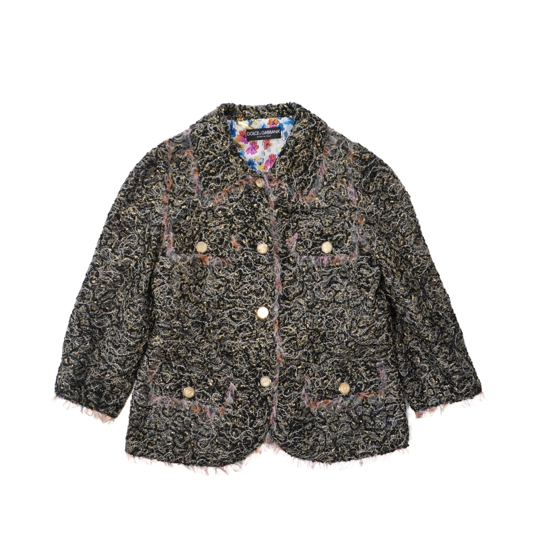 Dolce & Gabbana Lace Tweed Jacket - Women's 44