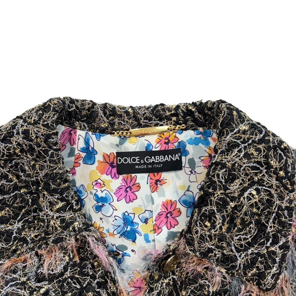 Dolce & Gabbana Lace Tweed Jacket - Women's 44