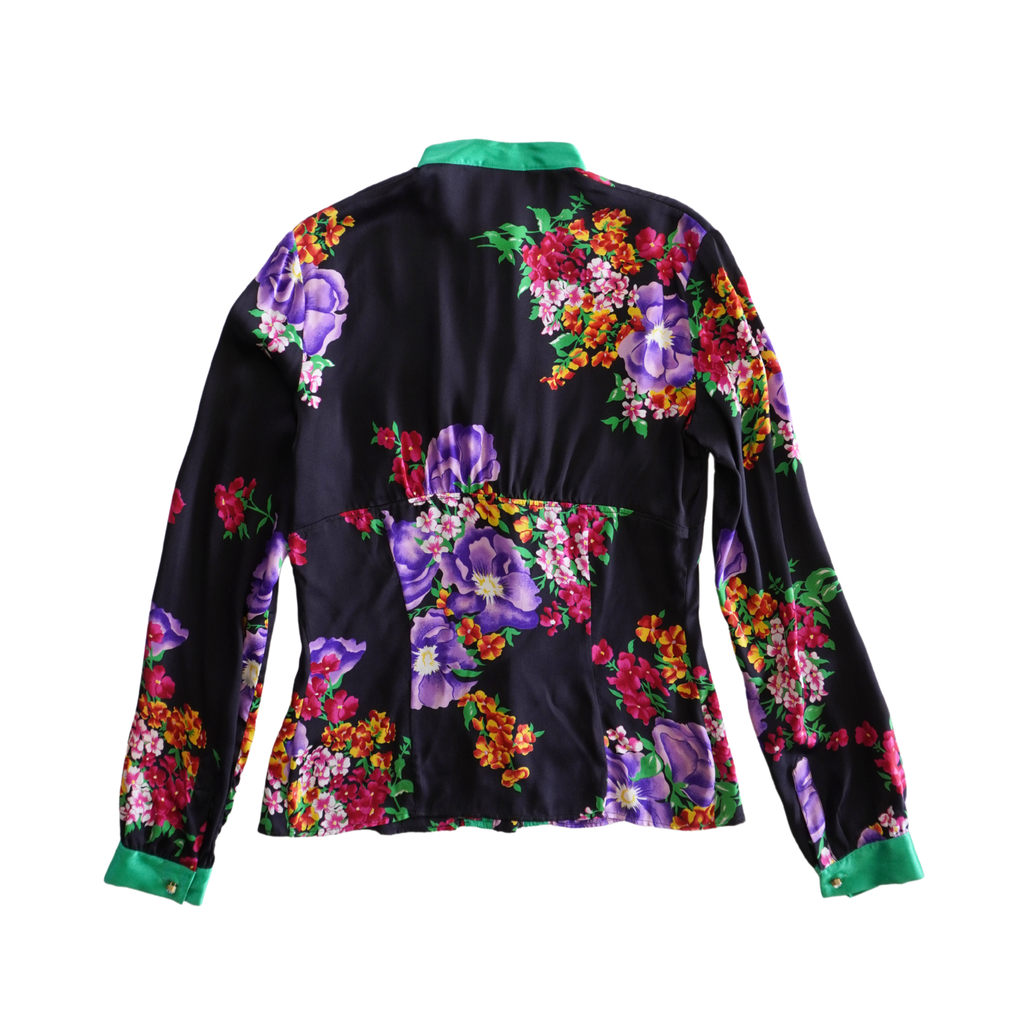 D&G Floral Silk Blouse - Women's 38