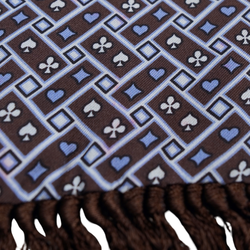Dolce & Gabbana 'Suits' Fringe Scarf