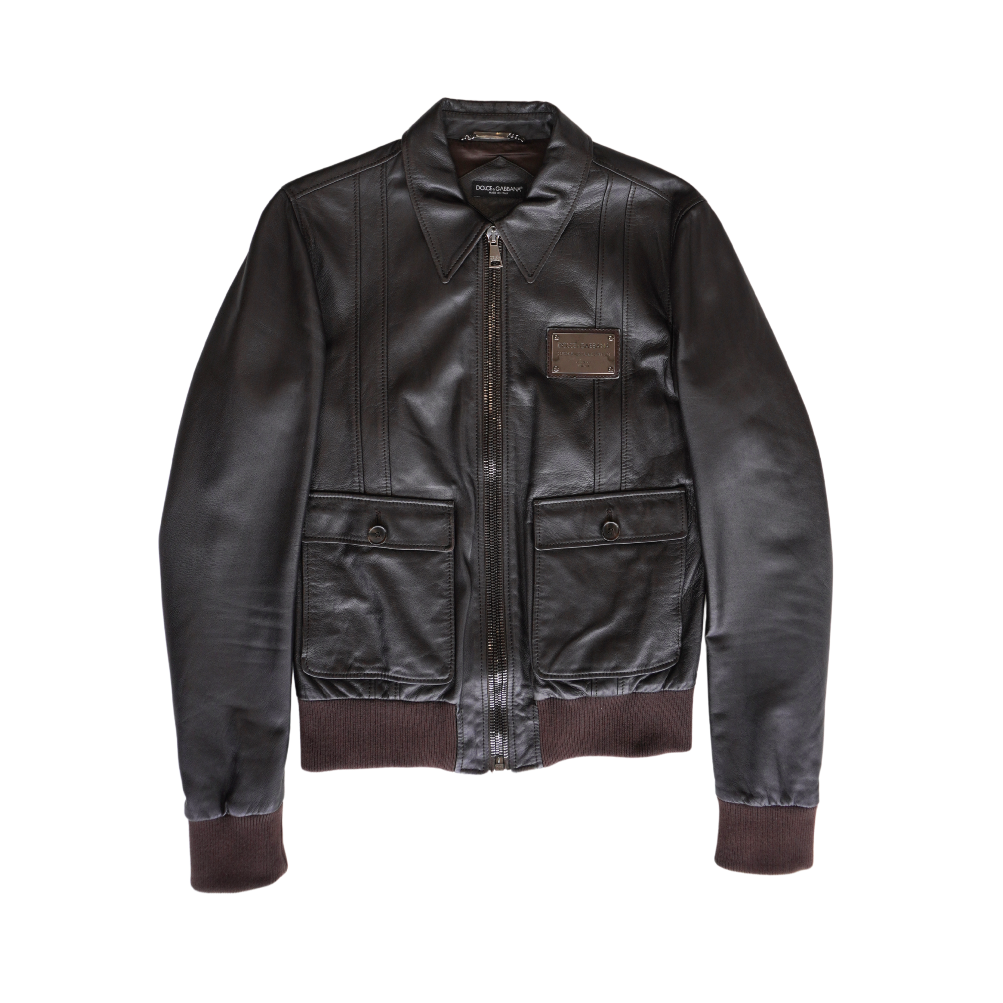 Dolce & Gabbana Leather Jacket - Men's 50