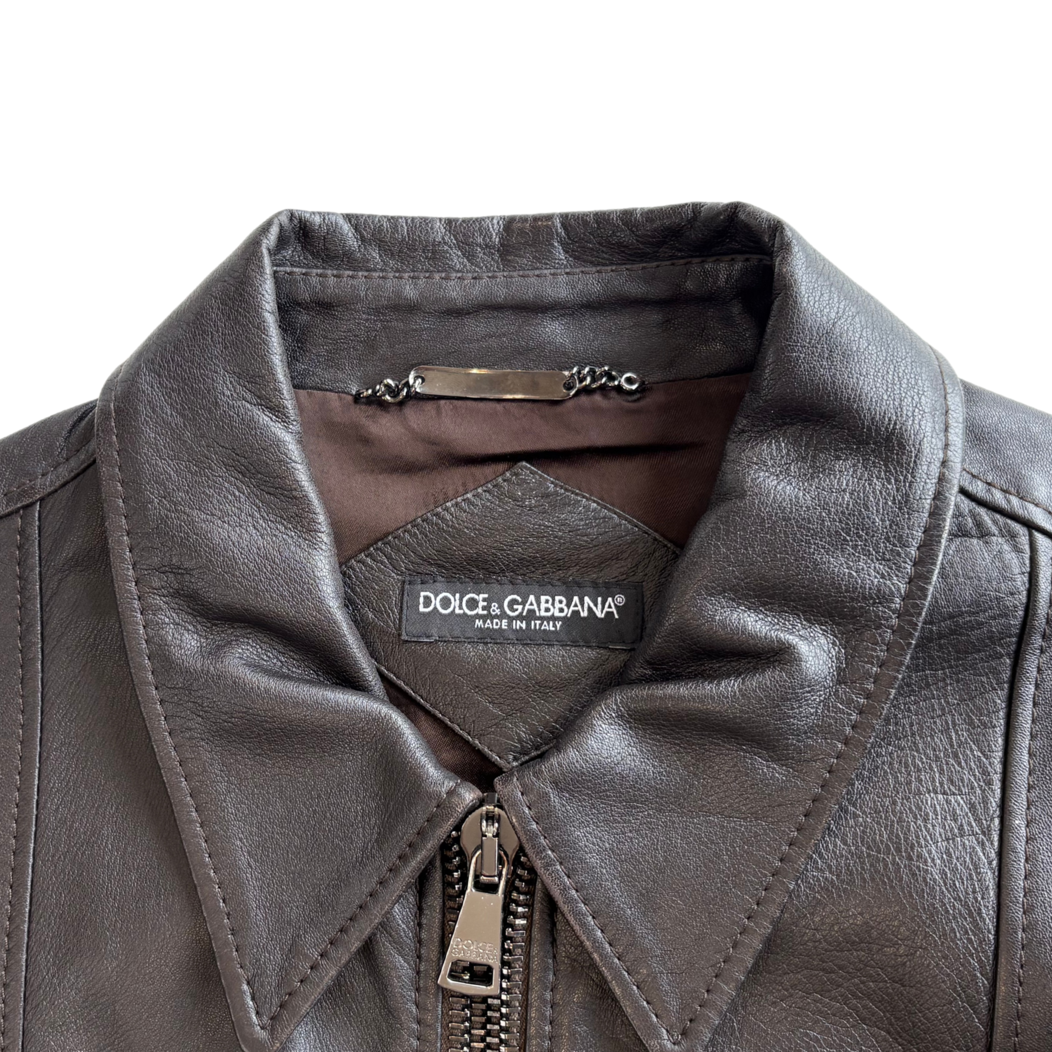 Dolce & Gabbana Leather Jacket - Men's 50