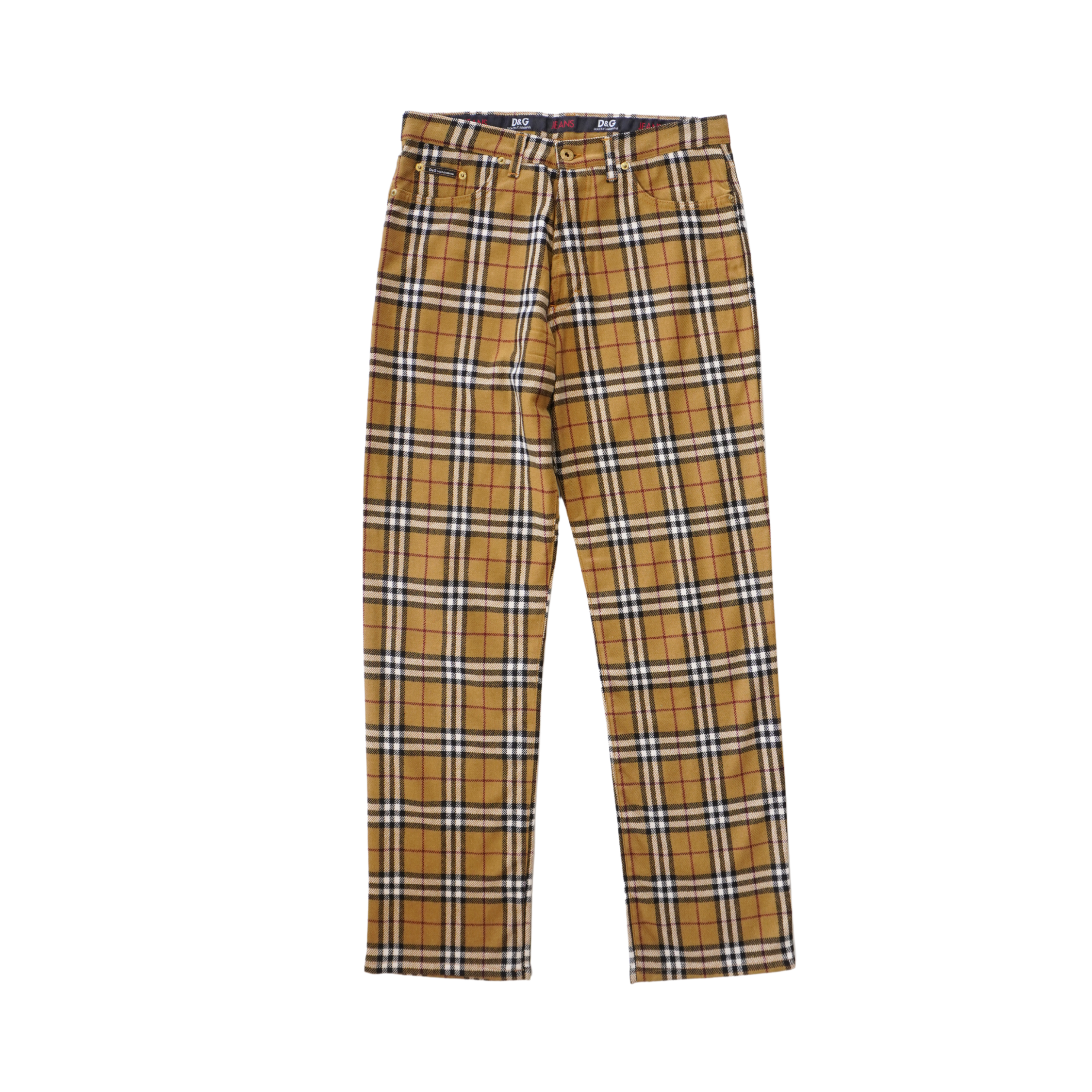 D&G Jeans Plaid Trousers - Men's 34