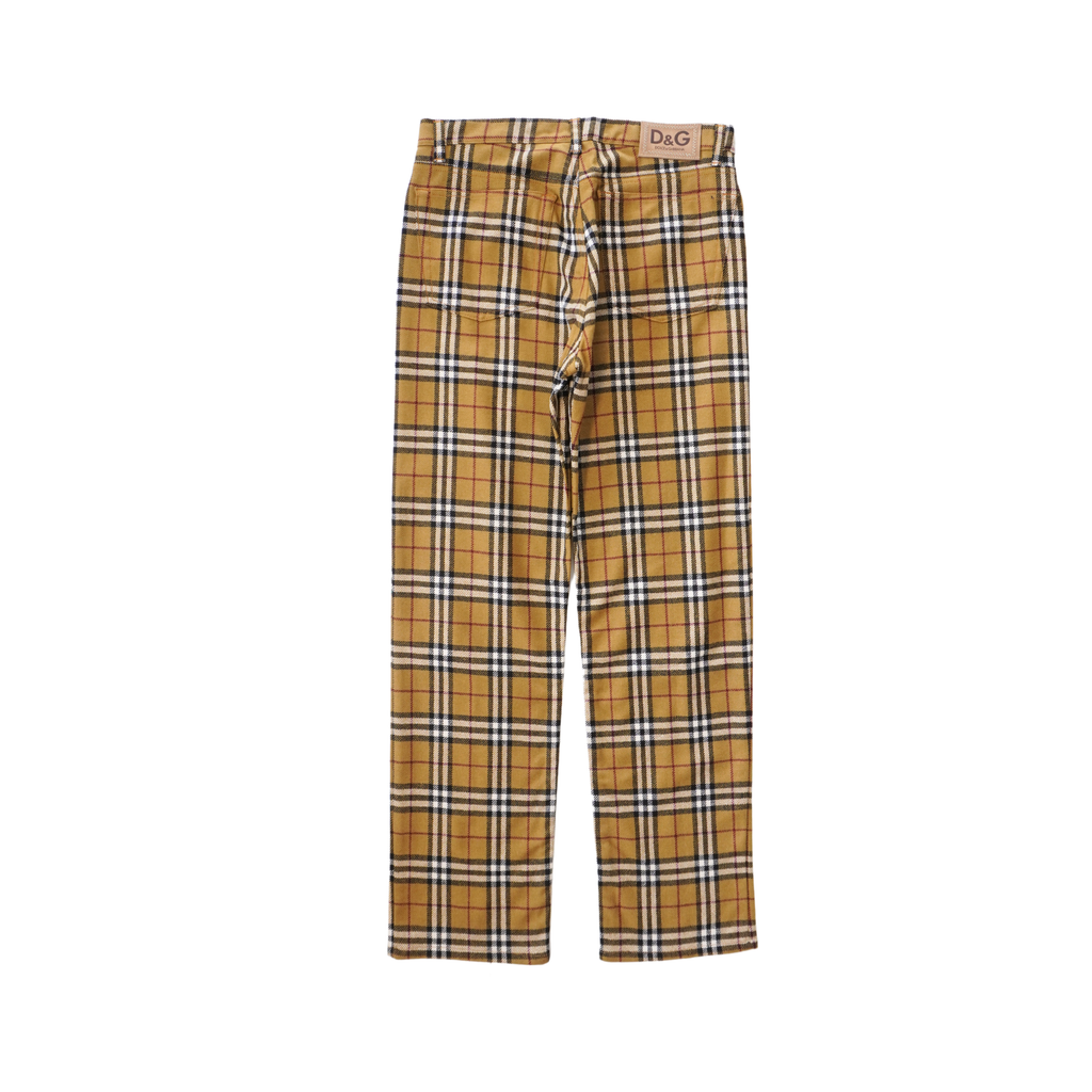 D&G Jeans Plaid Trousers - Men's 34
