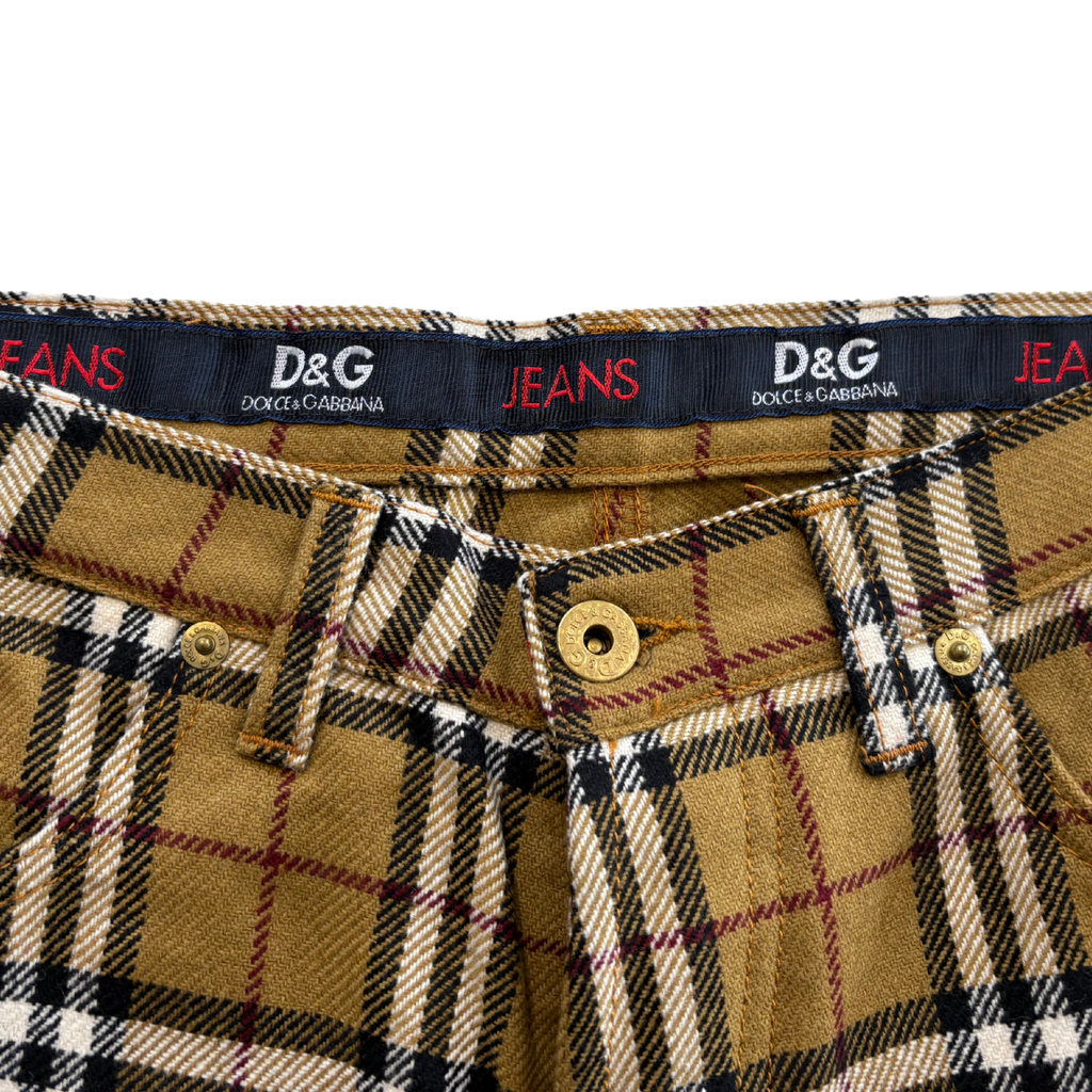D&G Jeans Plaid Trousers - Men's 34