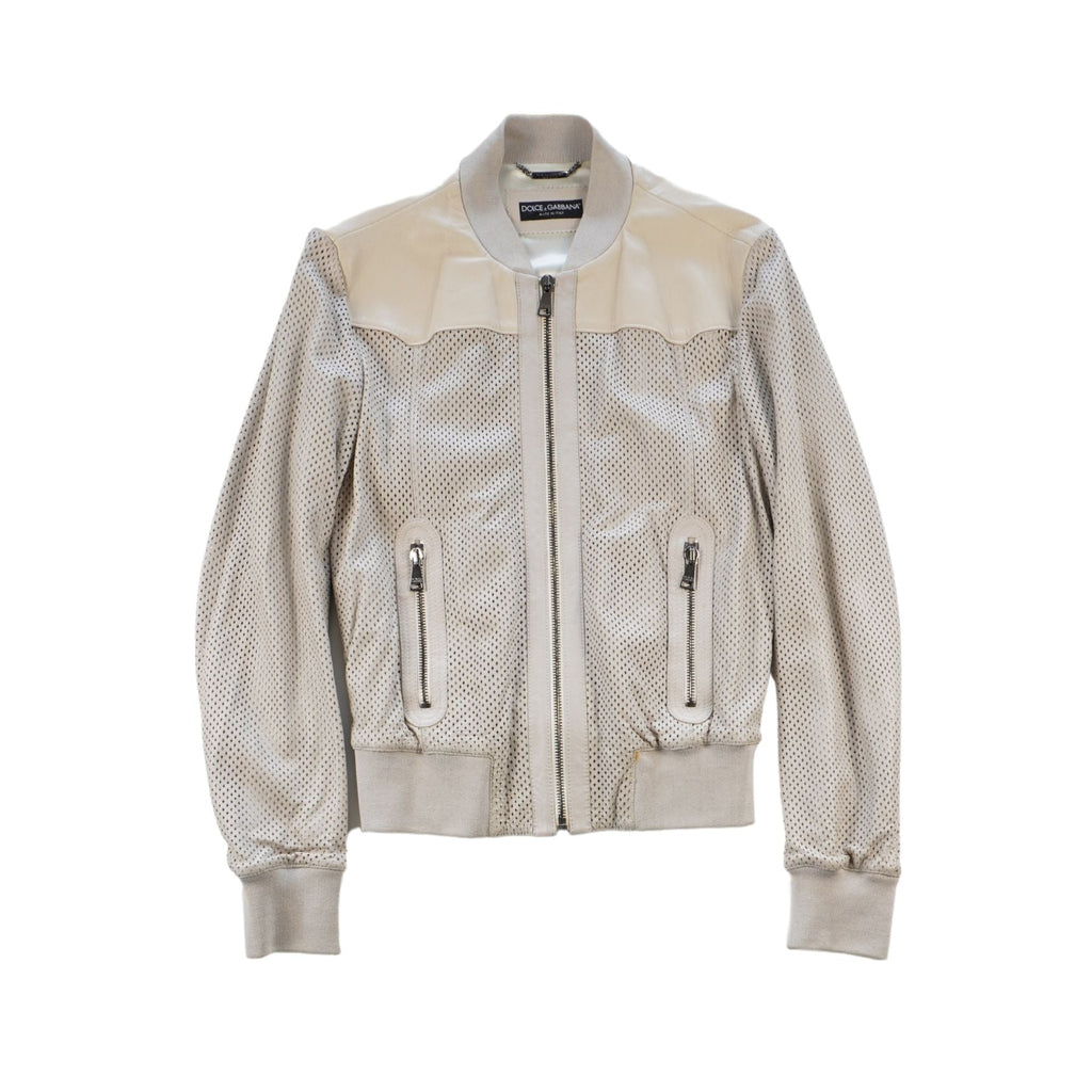 Dolce & Gabbana Varsity Leather Jacket - Men's 50