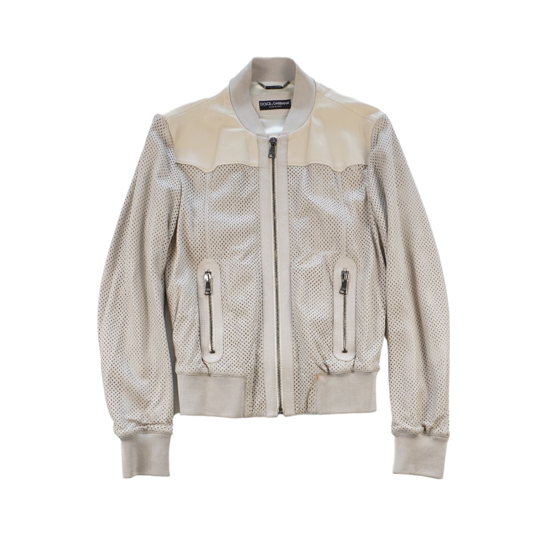 Dolce & Gabbana Varsity Leather Jacket - Men's 50