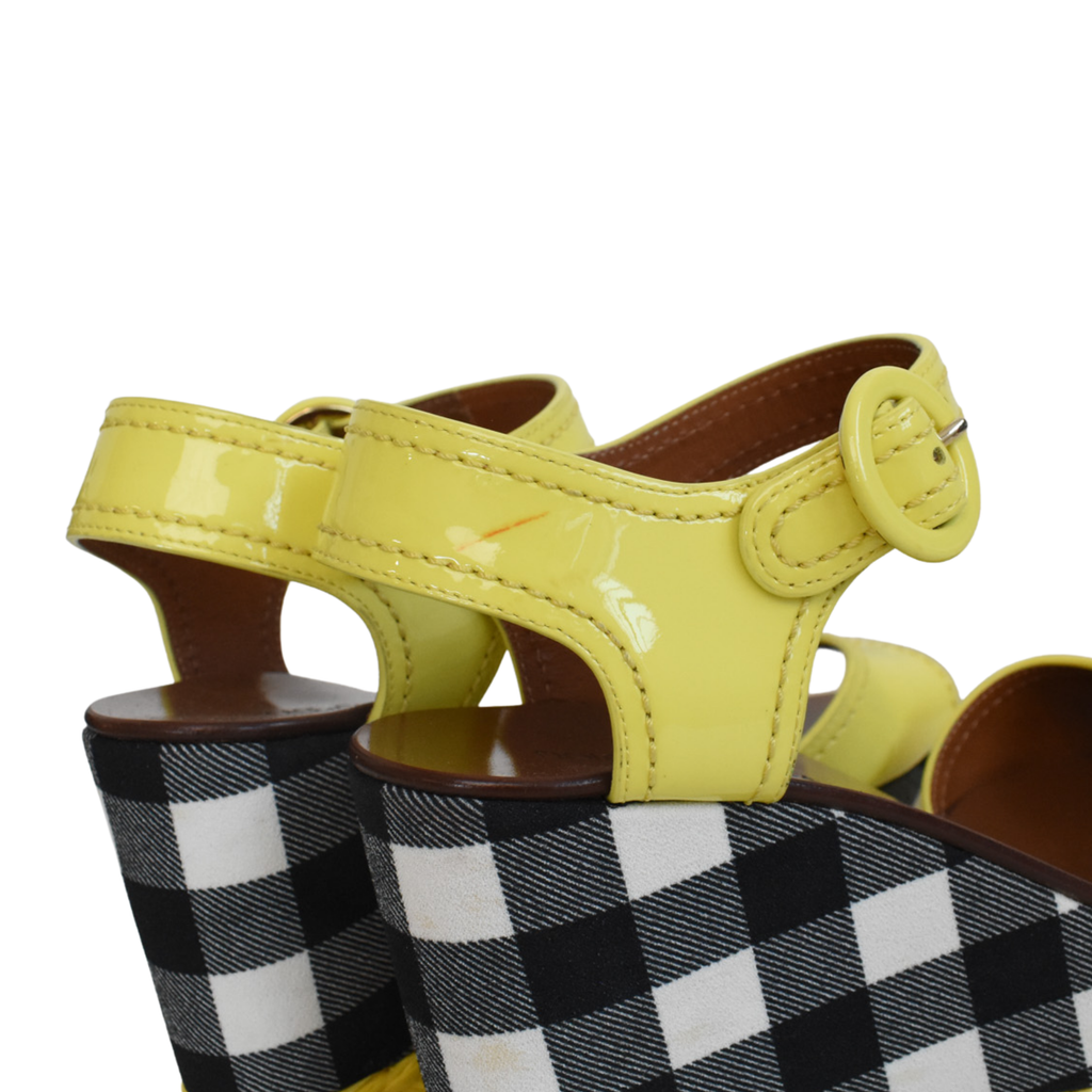 Dolce & Gabbana Checkered Wedges - Women's 37