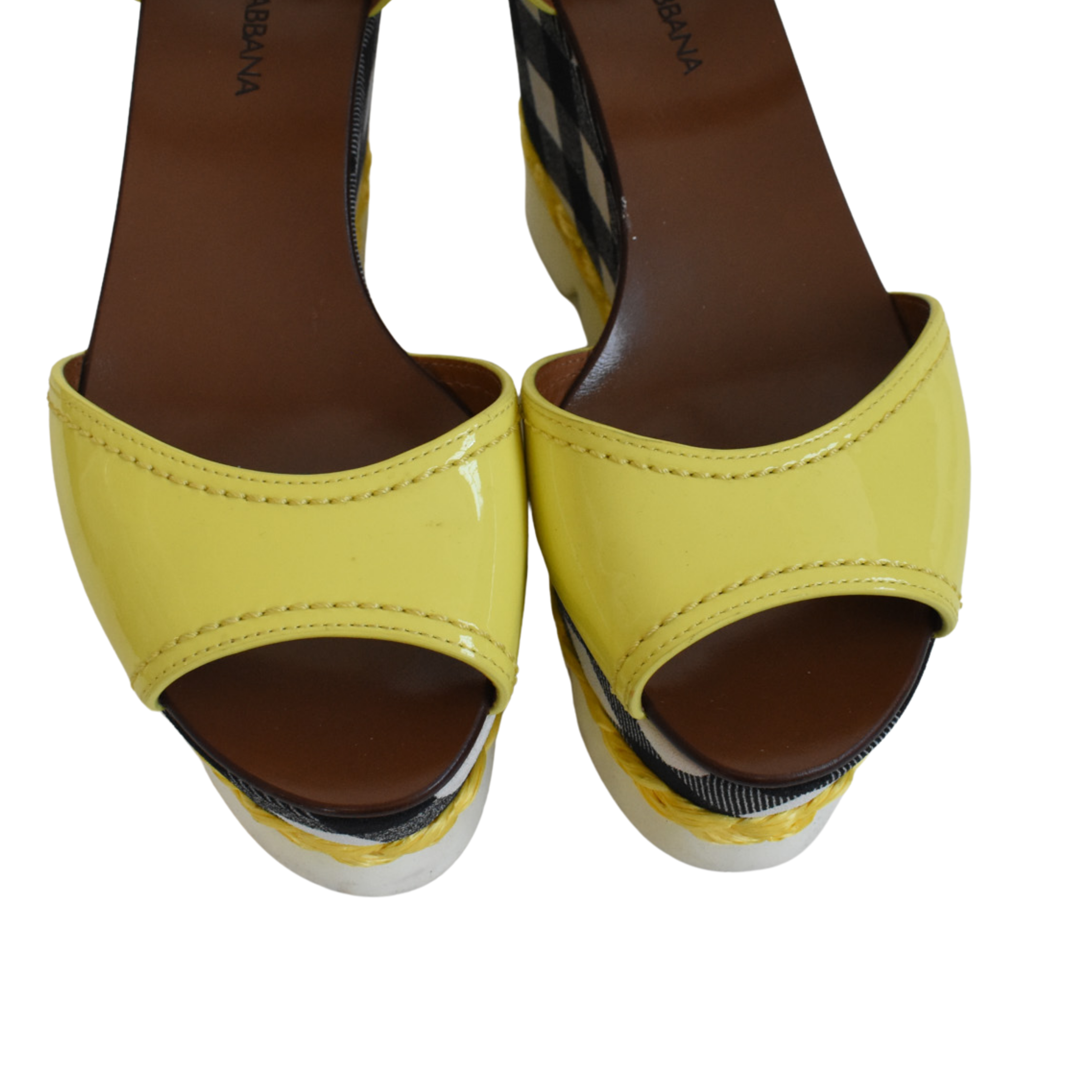 Dolce & Gabbana Checkered Wedges - Women's 37