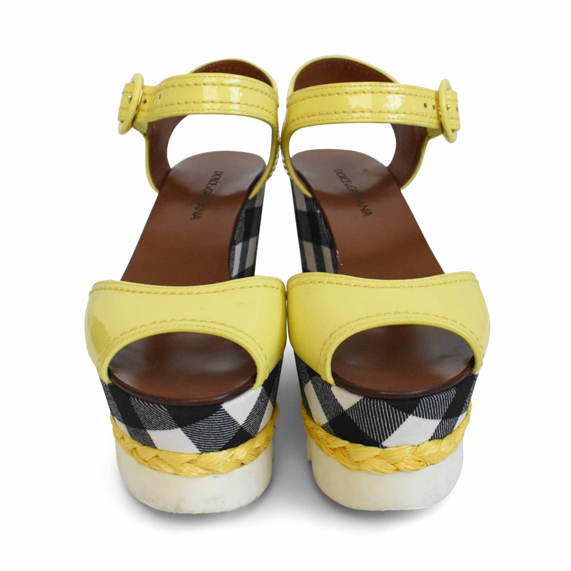 Dolce & Gabbana Checkered Wedges - Women's 37